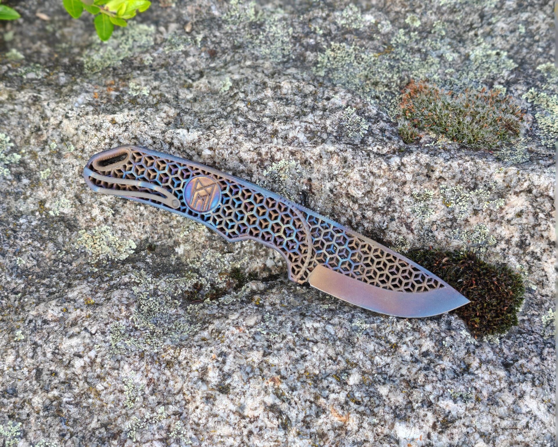 Midgards-Messer "HEXAGON" Ultralight / Full Titanium - 3D Printed - Image 2