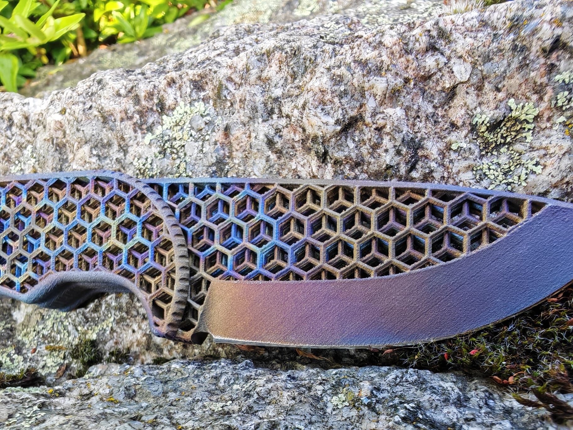 Midgards-Messer "HEXAGON" Ultralight / Full Titanium - 3D Printed - Image 4