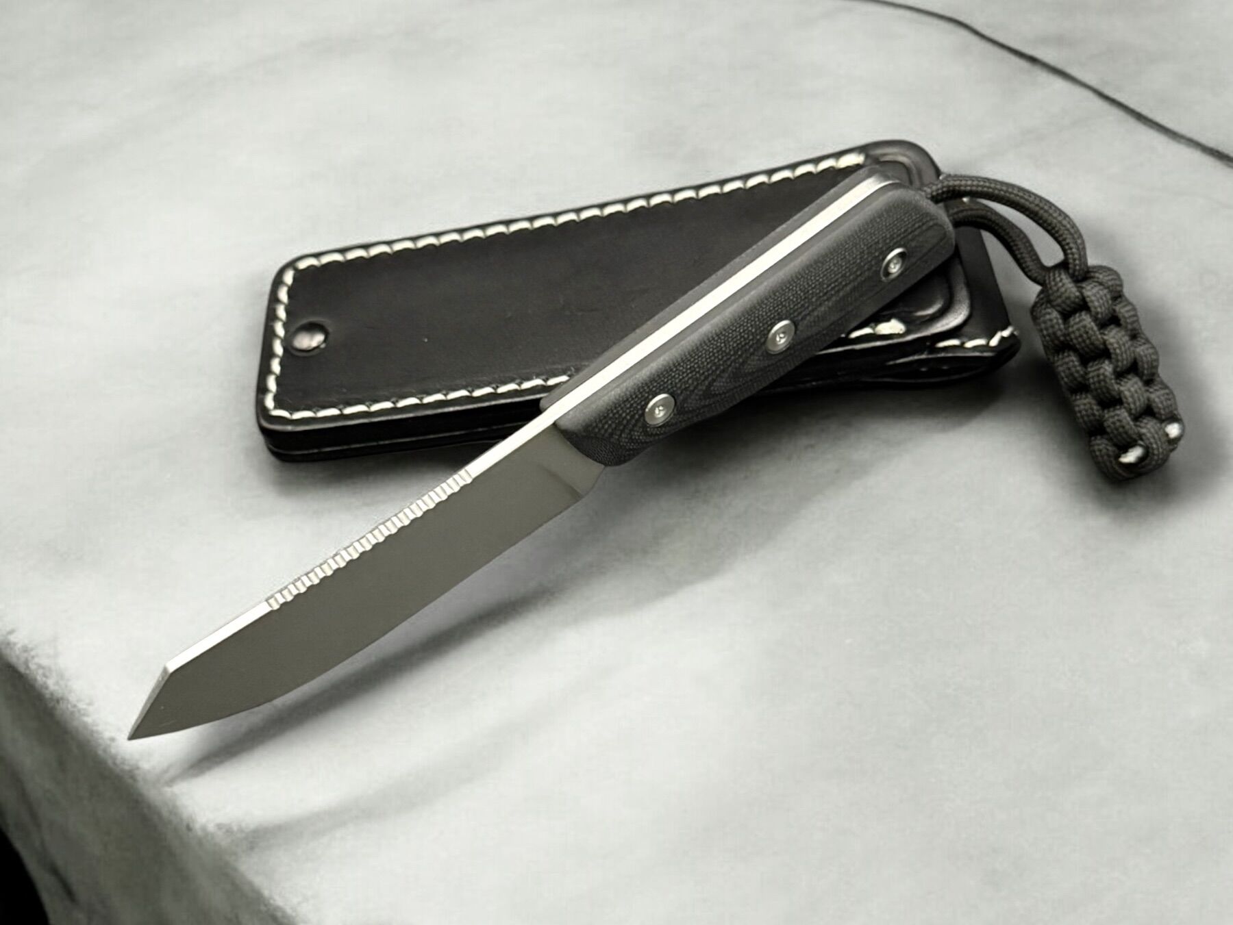 Straight Line EDC "DIGGER" 14C28N / Black G10 – Bild 4