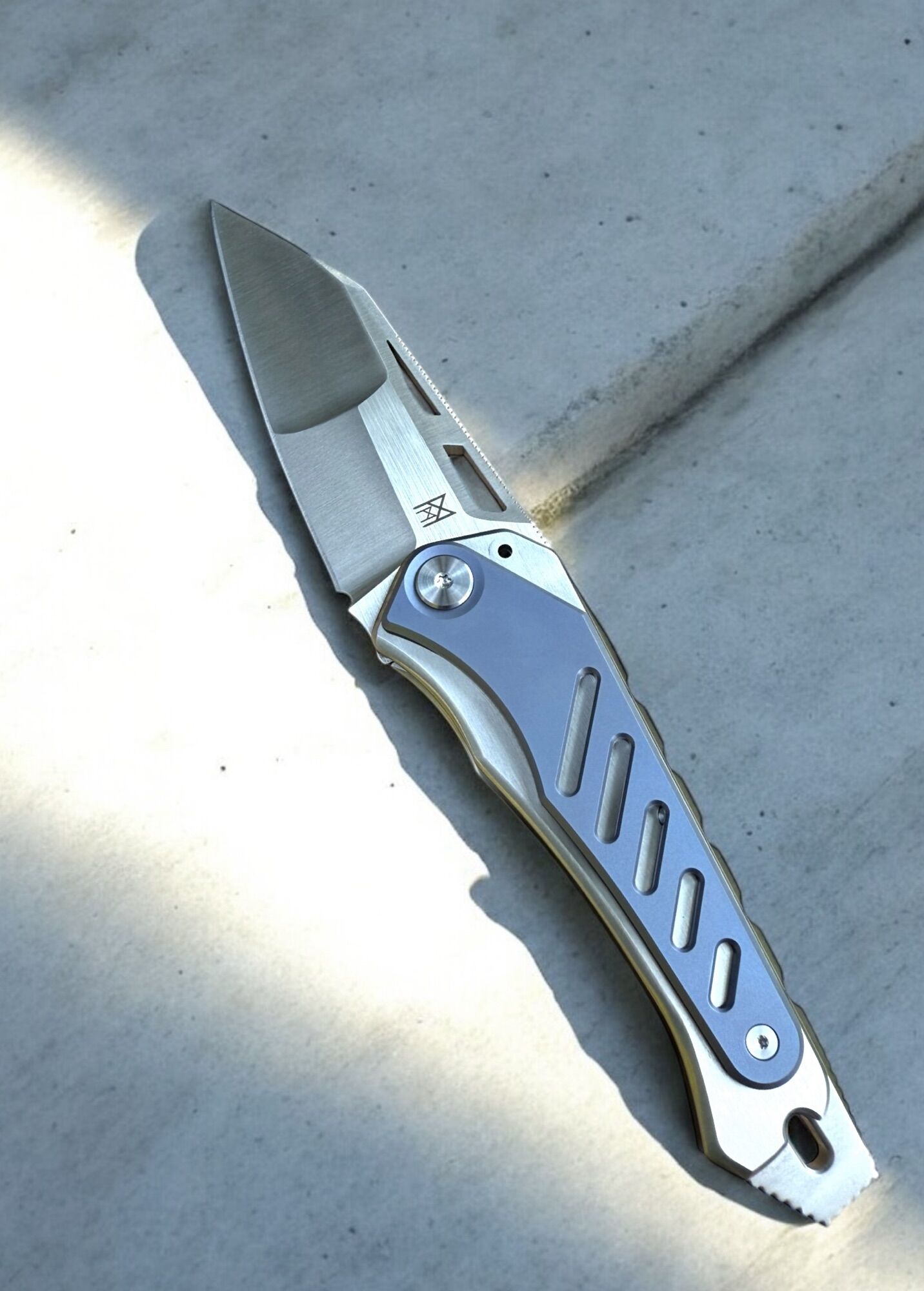 Midgards-Messer Zaria Titanfolder Frontflipper Linerlock 14C28N 42a konform – Bild 7