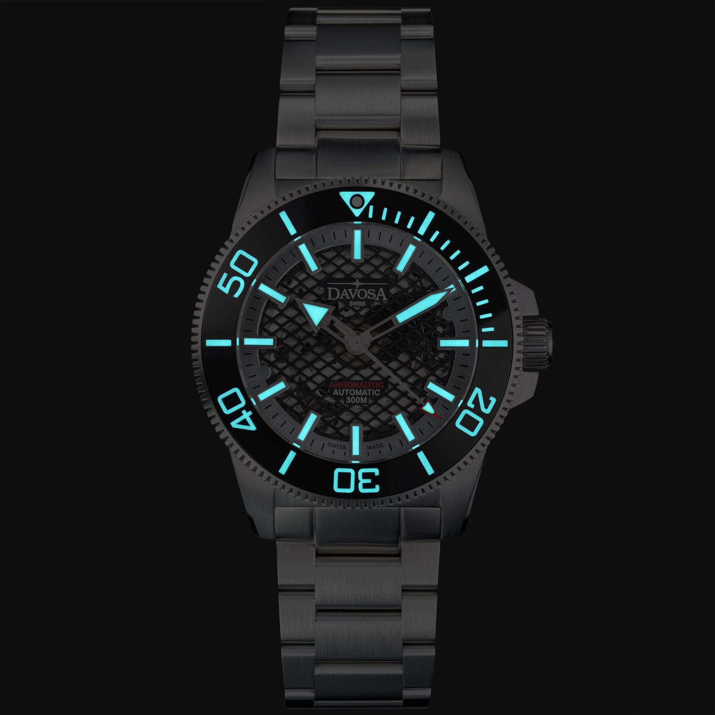 Davosa Swiss Uhren - Argonautic 41 Shark Diver Black Ref: 161.541.50 - Limited Edition – Bild 11