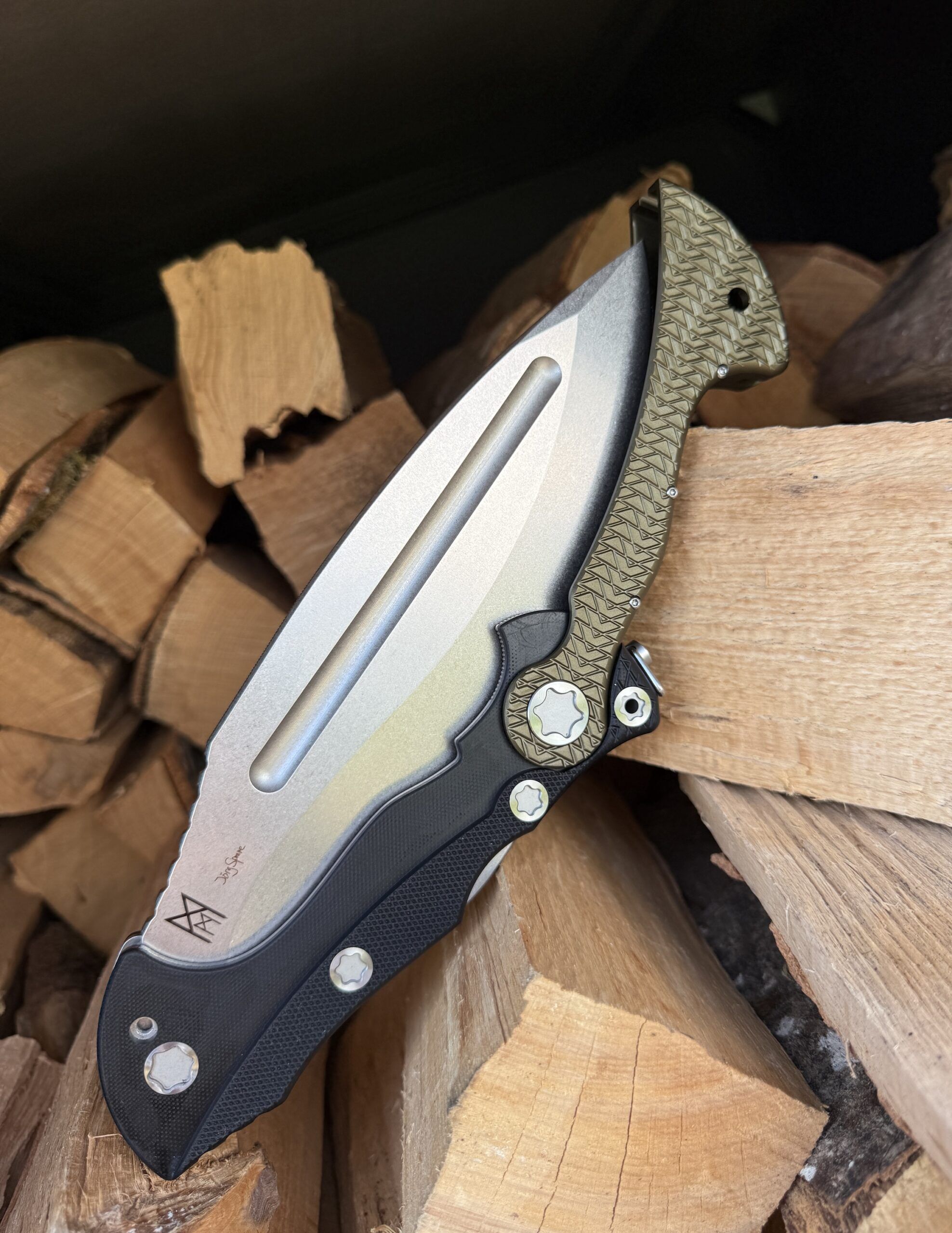 Midgards-Messer | Folding Kukri | Od Green Limited XXX/300 – Bild 2