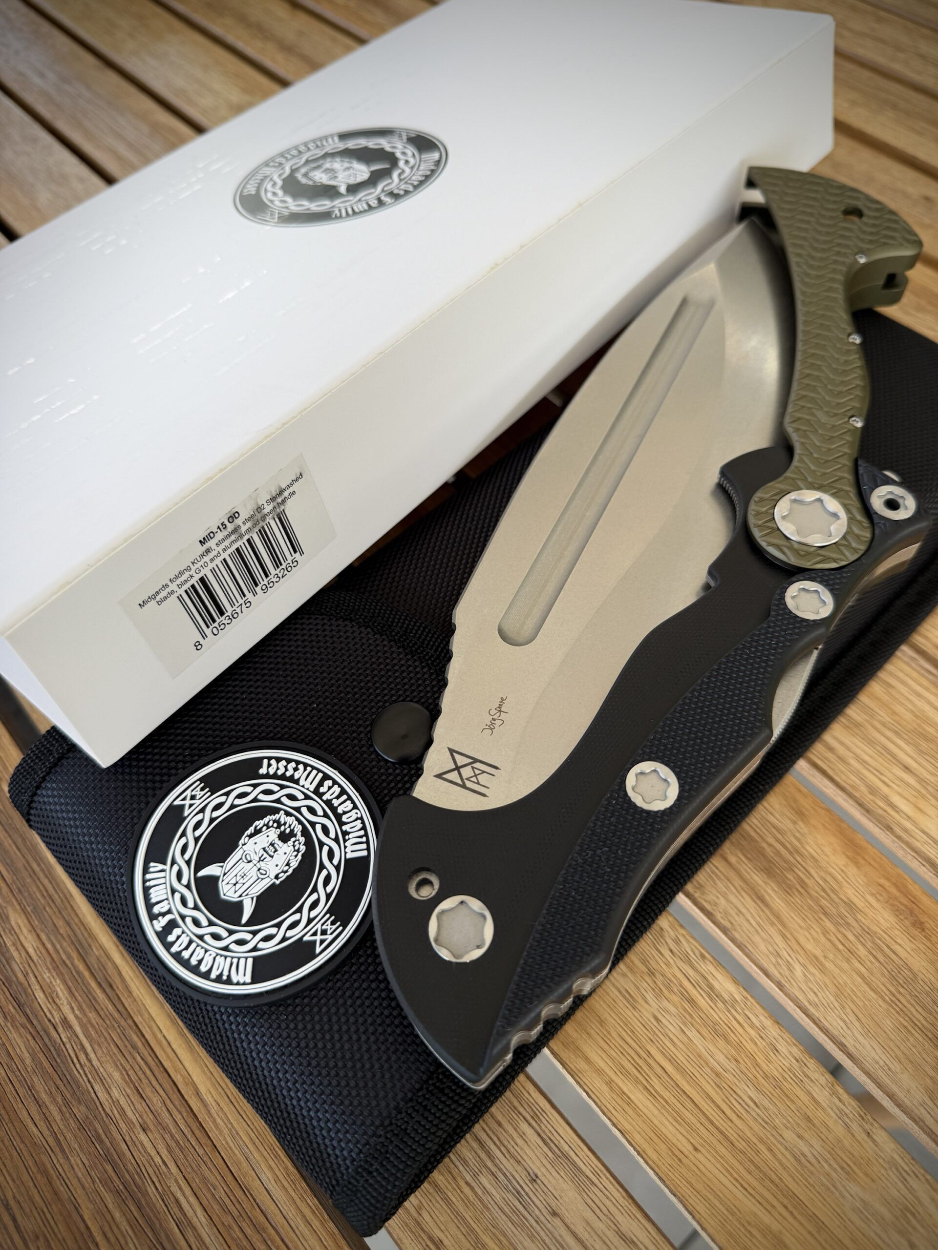 Midgards-Messer | Folding Kukri | Od Green Limited XXX/300 – Bild 8
