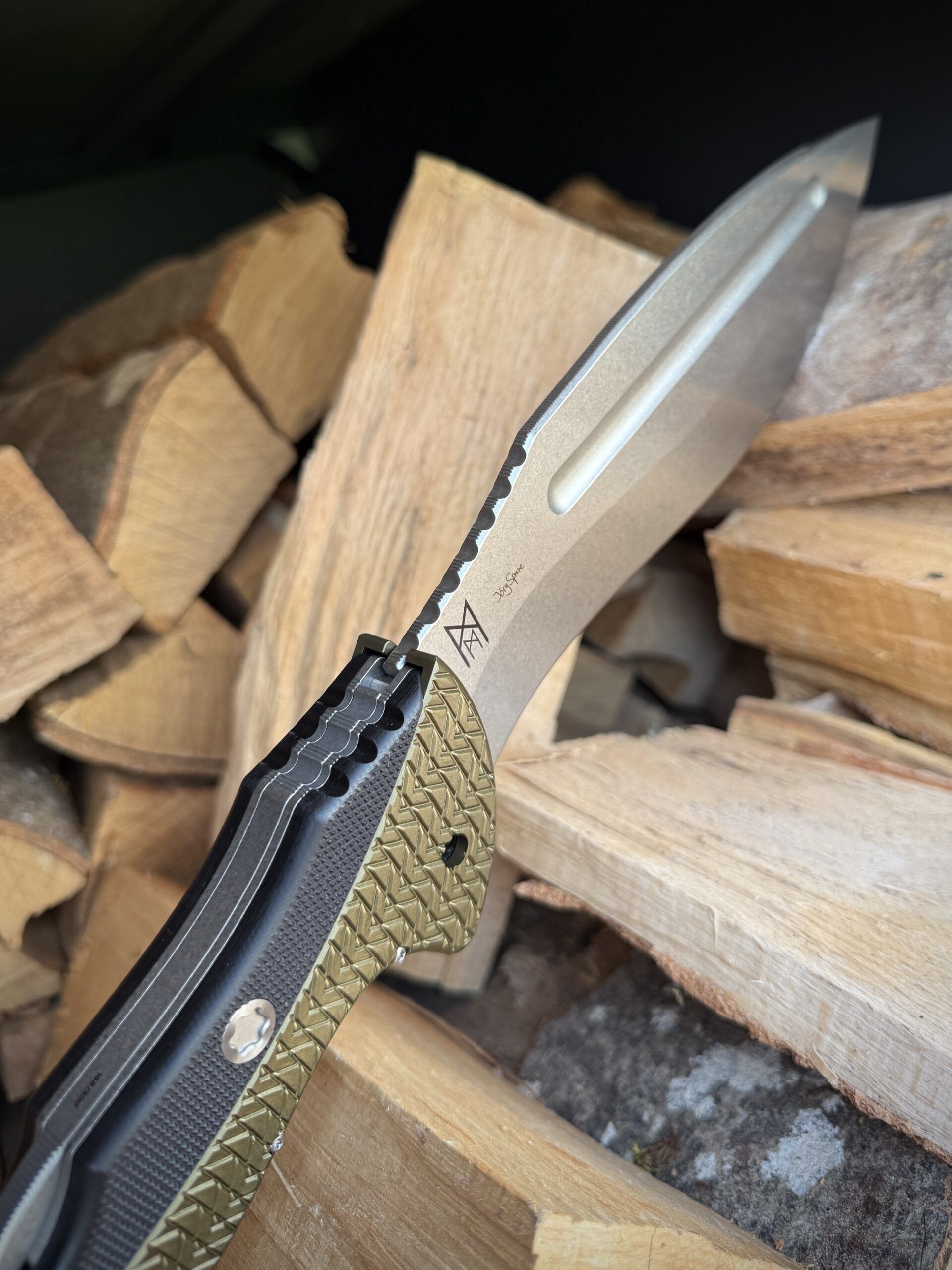 Midgards-Messer | Folding Kukri | Od Green Limited XXX/300 – Bild 5