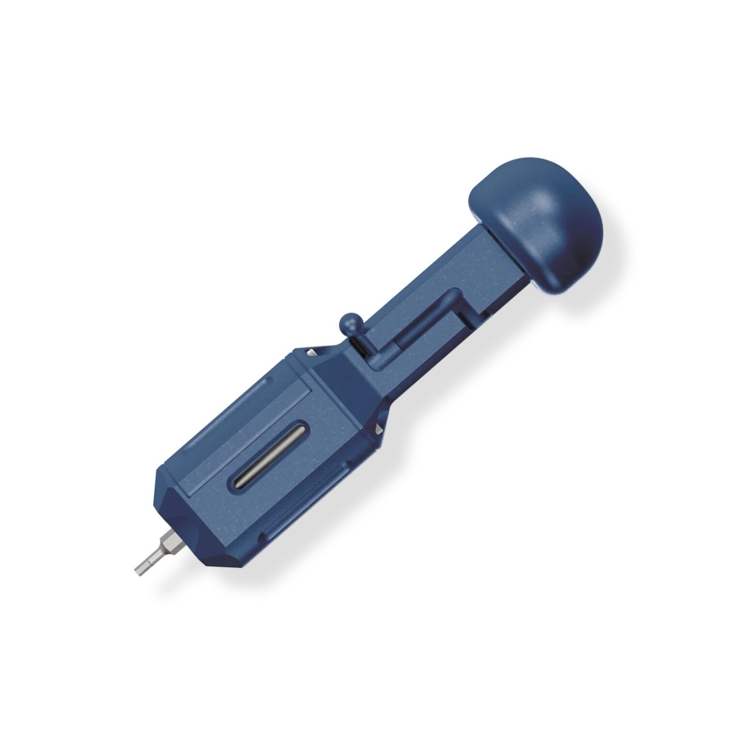 Straight Line | Revolve 2.0 | Blue anodized + stonewash Titanium