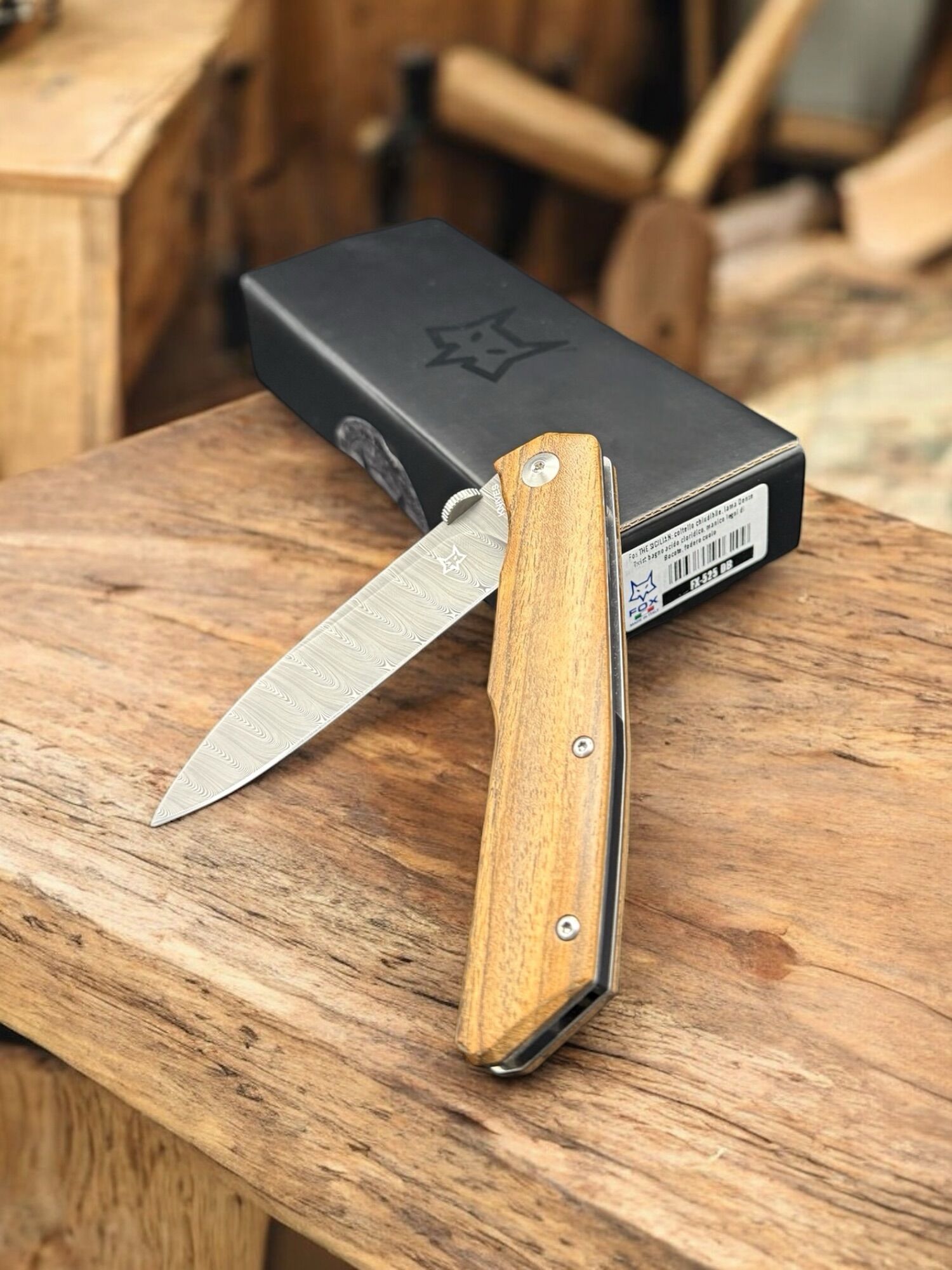 FOX FX-525 DB "THE SICILIAN" Design by Bob Terzuola (Bocote) Damasteel – Bild 7