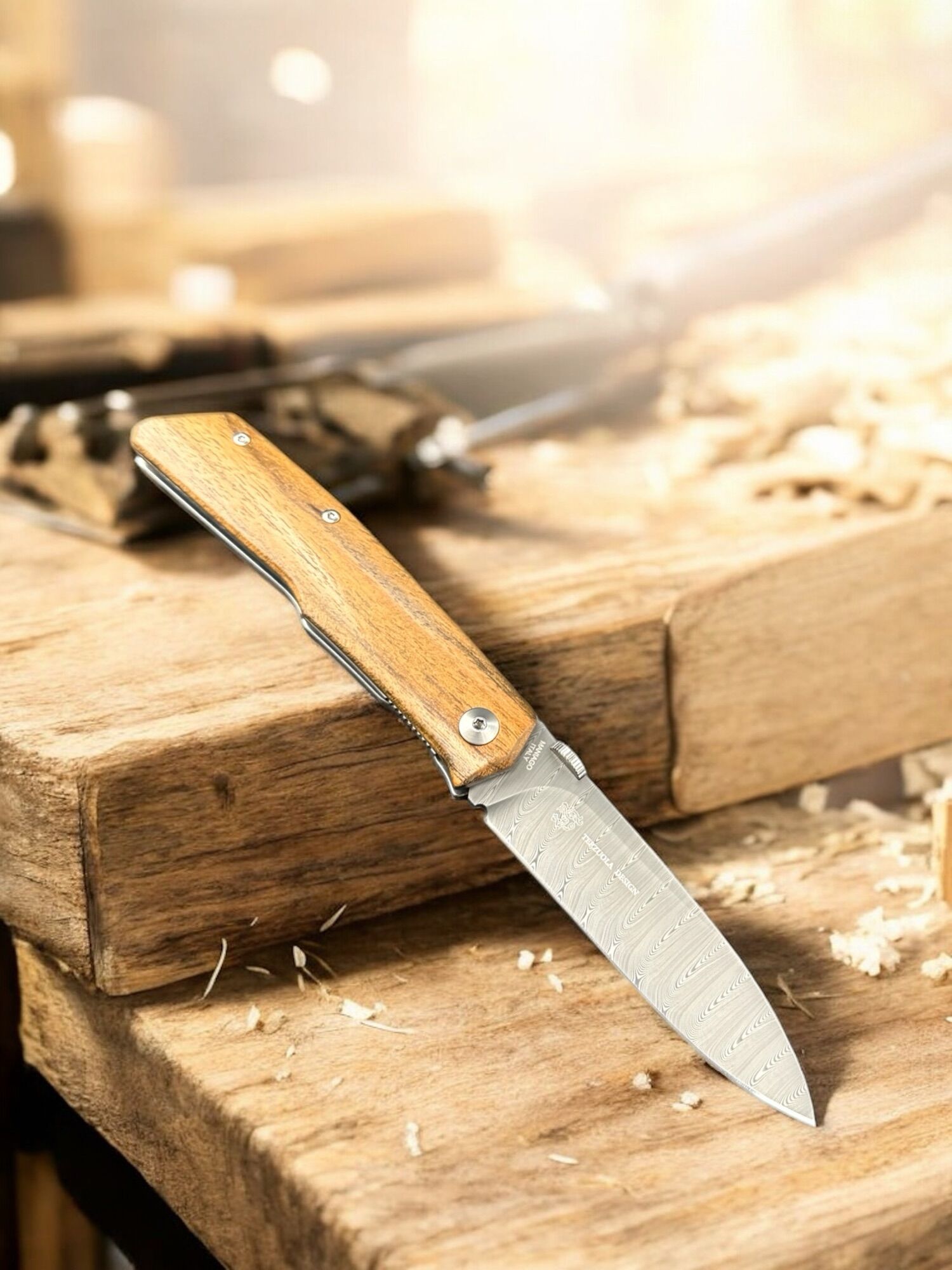 FOX FX-525 DB "THE SICILIAN" Design by Bob Terzuola (Bocote) Damasteel – Bild 2