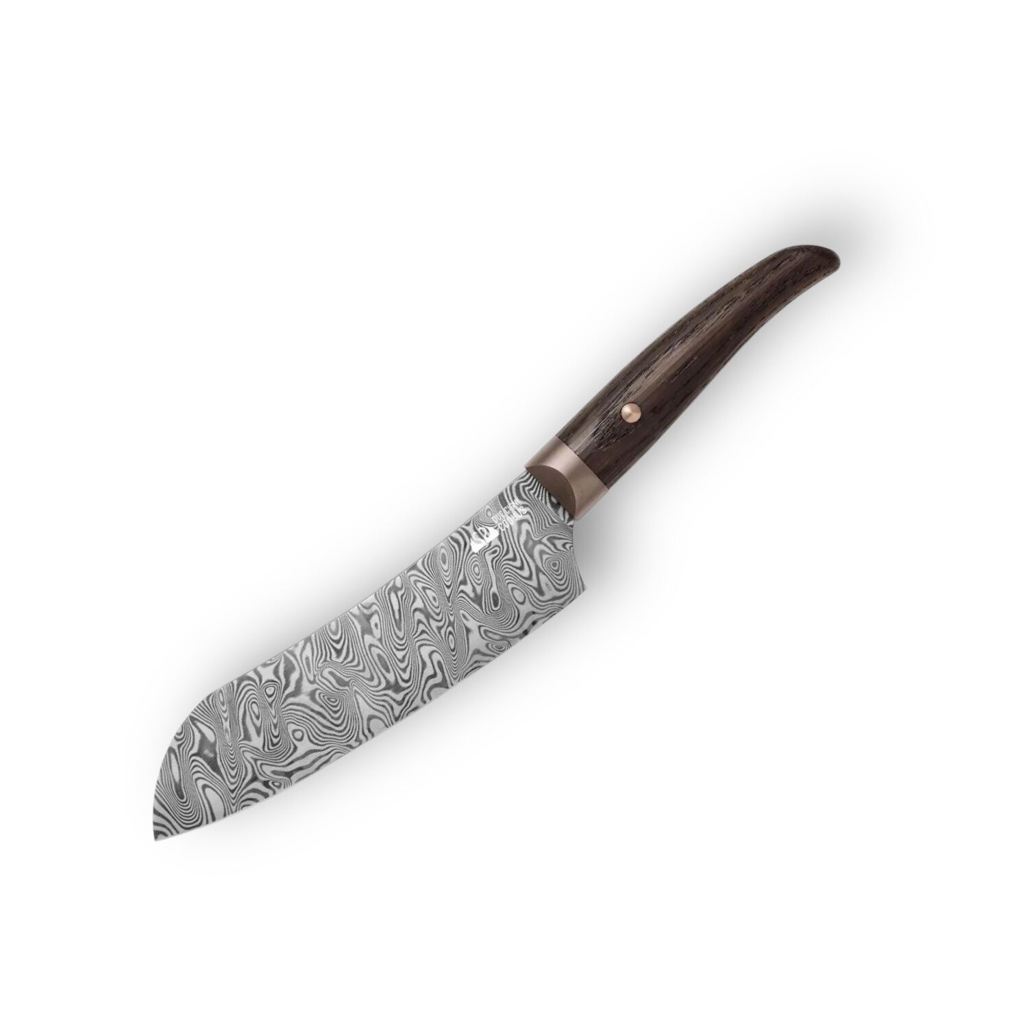 Due Cigni Cutlery COQUUS SANTOKU BALBACH DAMAST Kitchen knife Design by FOX Knives
