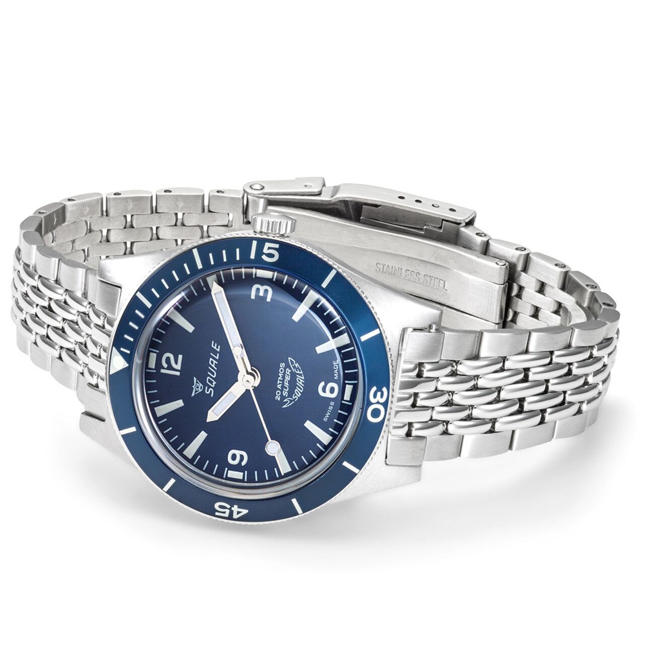 Squale Watches "Super-Squale 38 mm" 20 Atmos Blue - Image 2