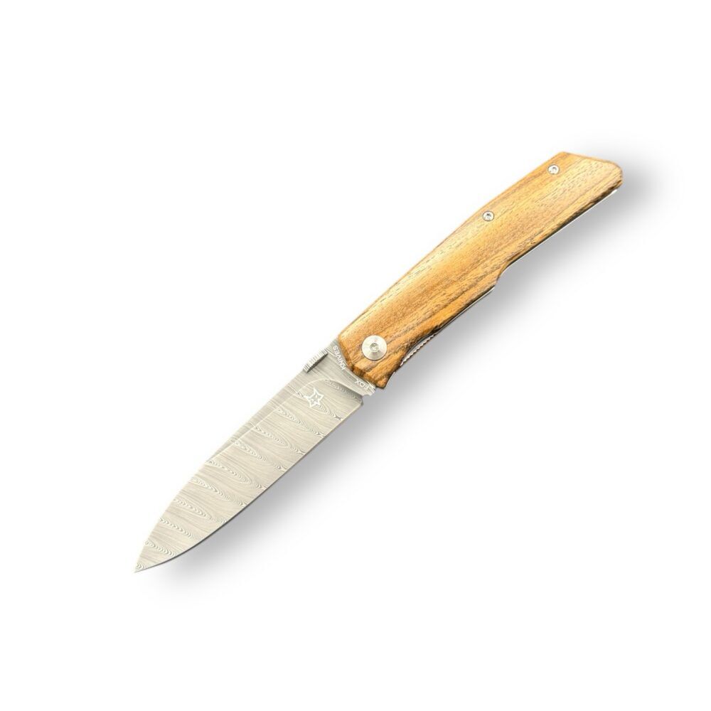 FOX FX-525 DB "THE SICILIAN" Design by Bob Terzuola (Bocote) Damasteel