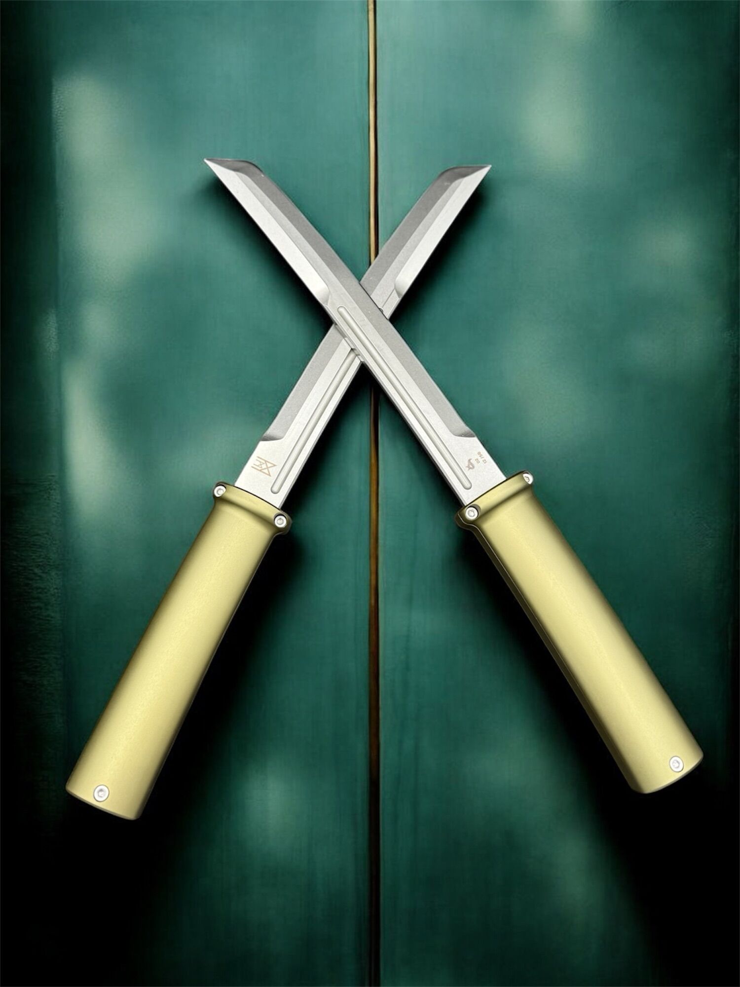 Midgards-Messer | Double Tanto | Aluminum Olive, D2 steel - Limited to 50 pieces - Image 2