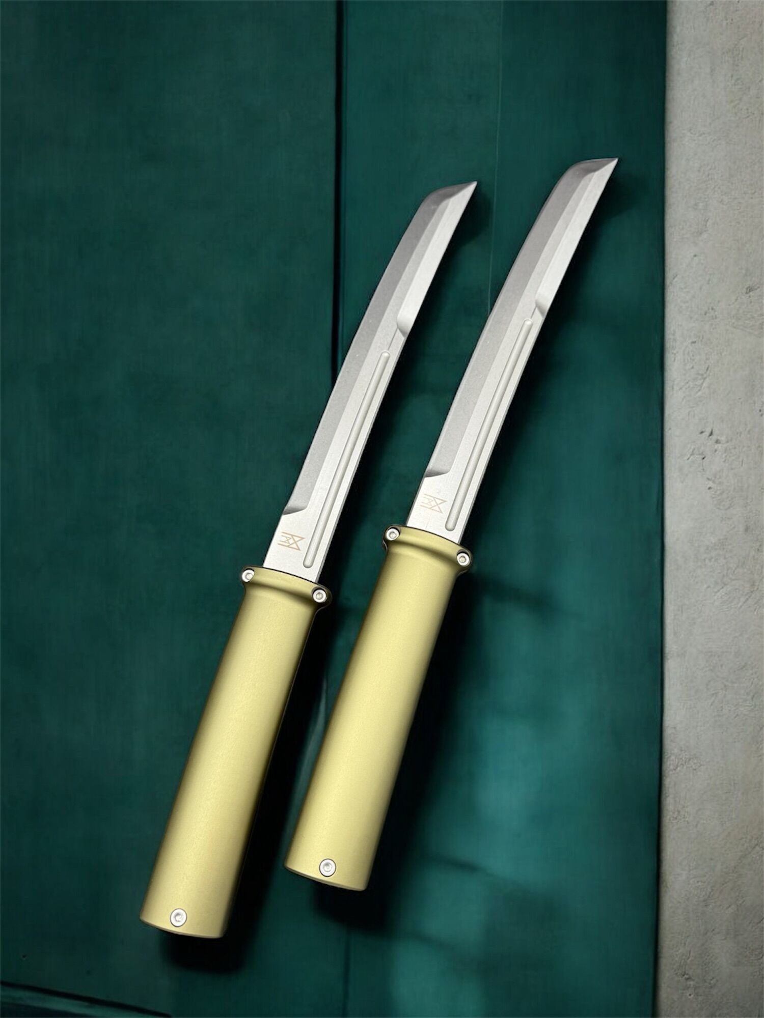 Midgards-Messer | Double Tanto | Aluminum Olive, D2 steel - Limited to 50 pieces - Image 3