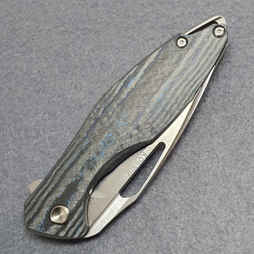 KOENIG Knives "Arius" - Böhler M390 / Carbon / Titan (SH) - Image 5
