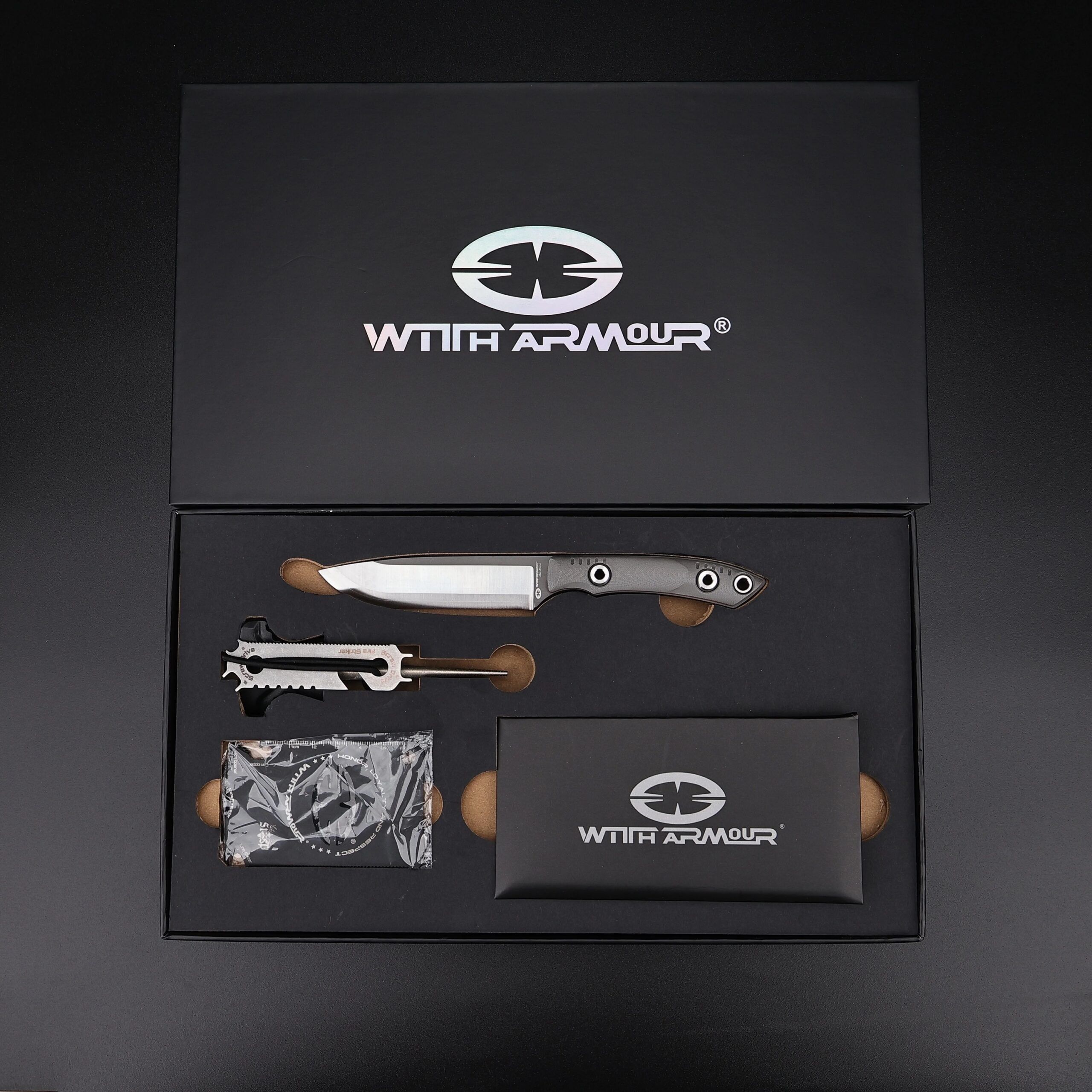 WithArmour Professional | GRAYMEN-GY | FULL TANG TACTICAL FIXED BLADE KNIFE FIRST PRODUCTION RUN 1/100 - Image 9