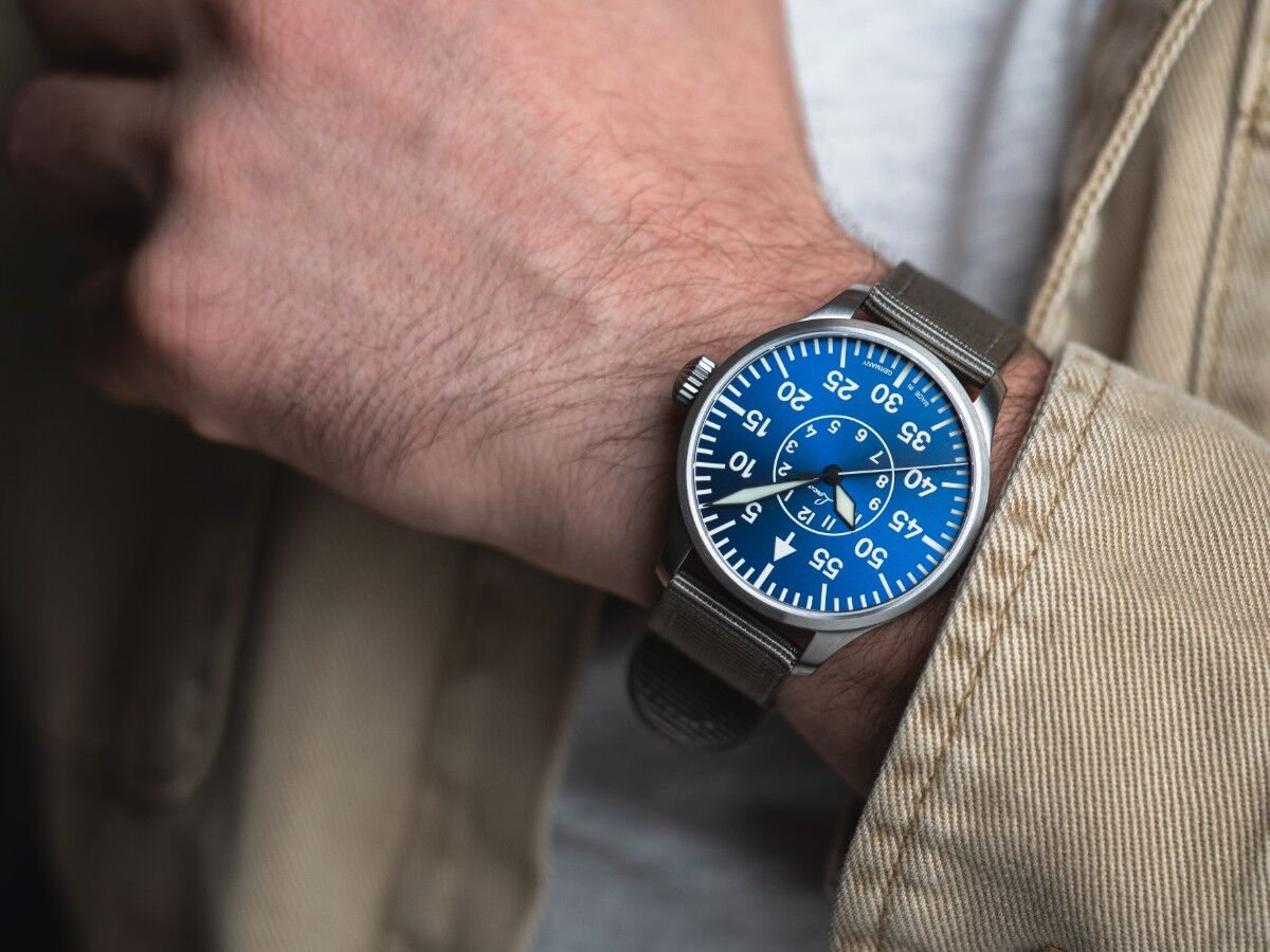 LACO 1925 - Pilot's Watch BASIS Aachen Blue Hour 39 - Image 9