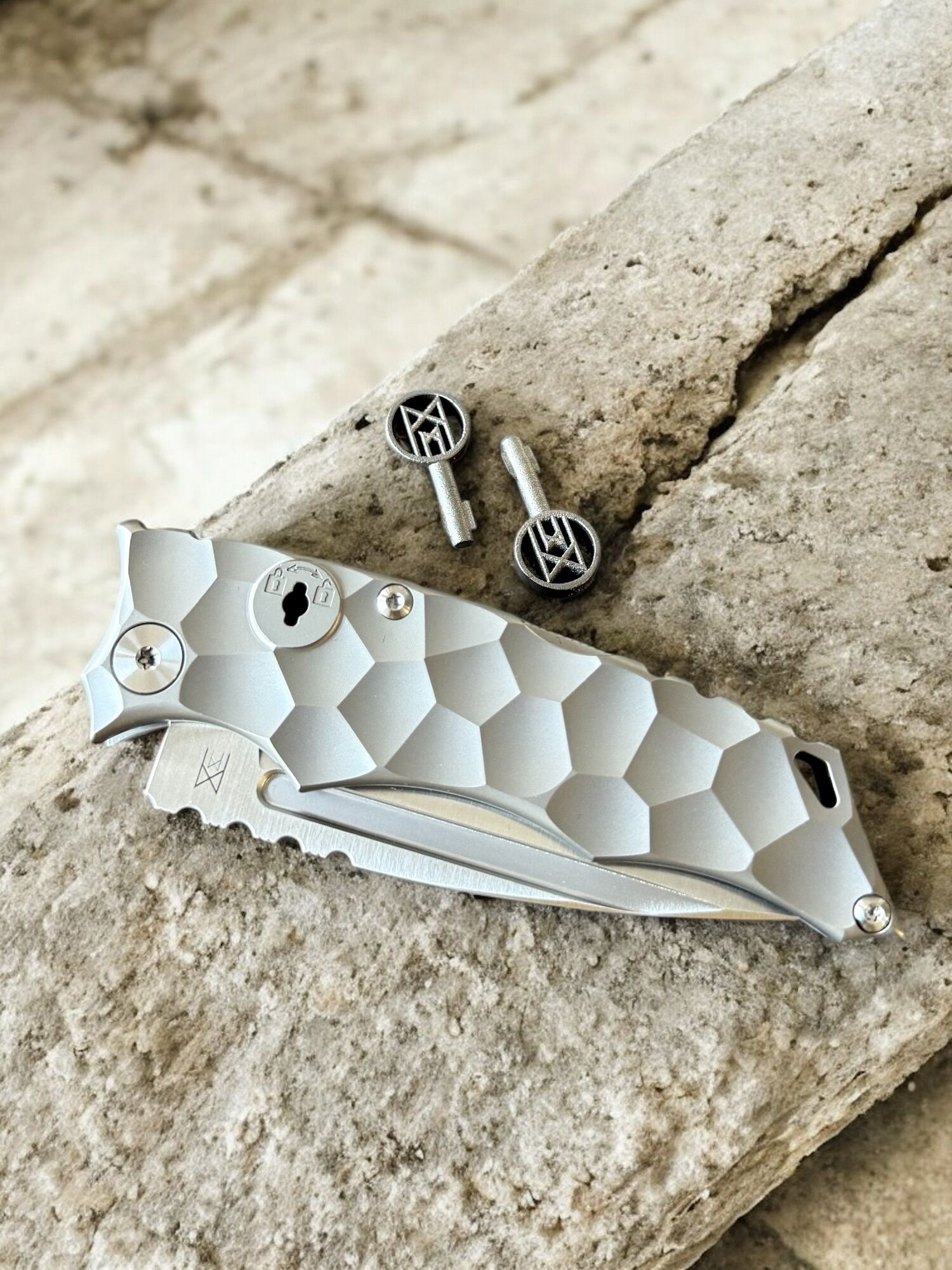 Midgards-Messer | KEY KNIFE | 14C28N Beadblast, Titanium - xx/200 - Image 3
