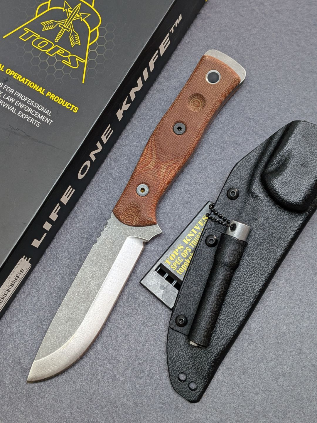 Tops Knives "Fieldcraft the Brothers of Bushcraft" 154 CM / Micarta (SH) - Image 2