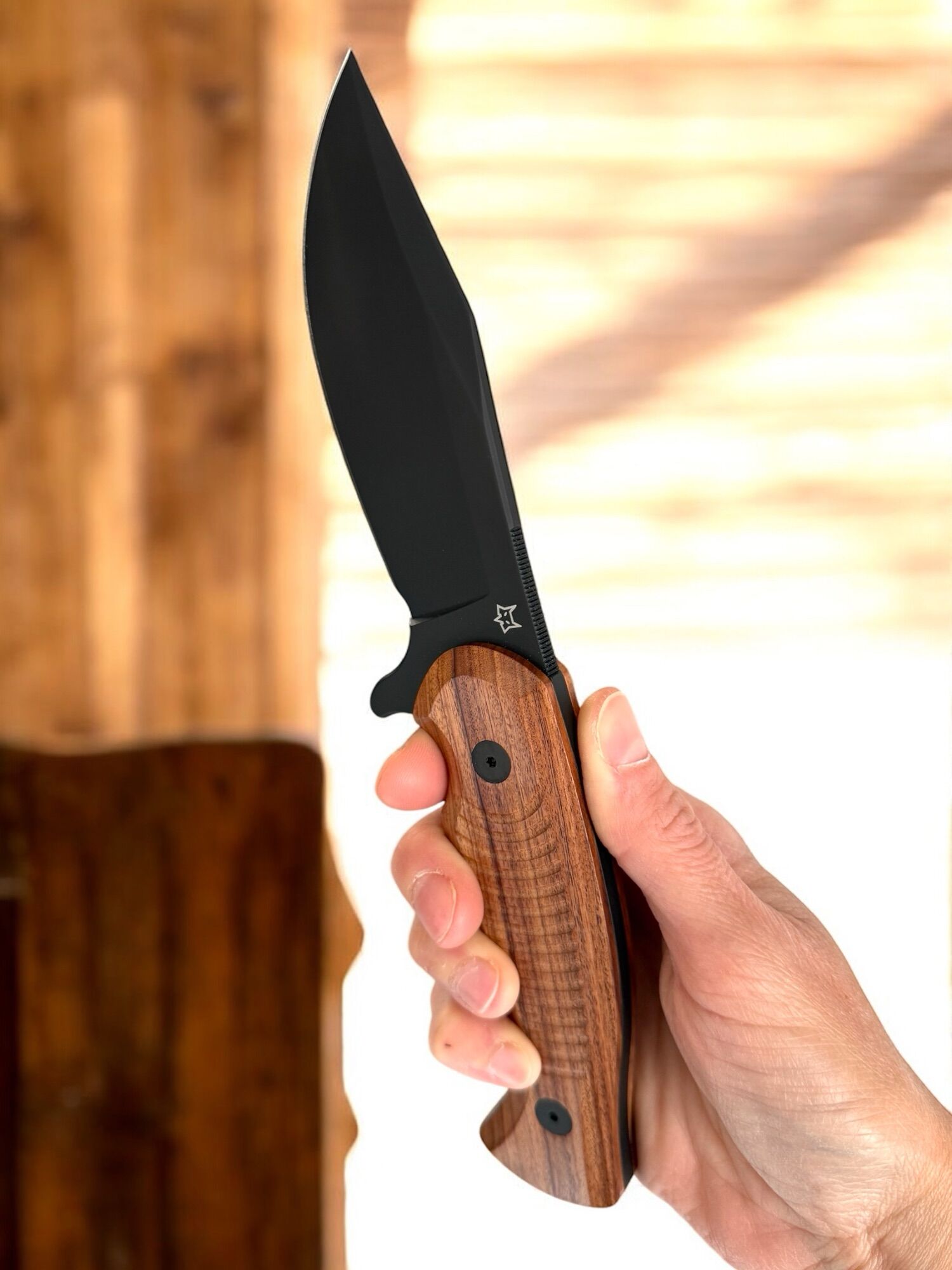 Fox Knives | EASTWOOD TIGER | Fixed - Elmax PVD / Santosholz XX/26 LIMITED TFG EDITION - GvP Design – Bild 3