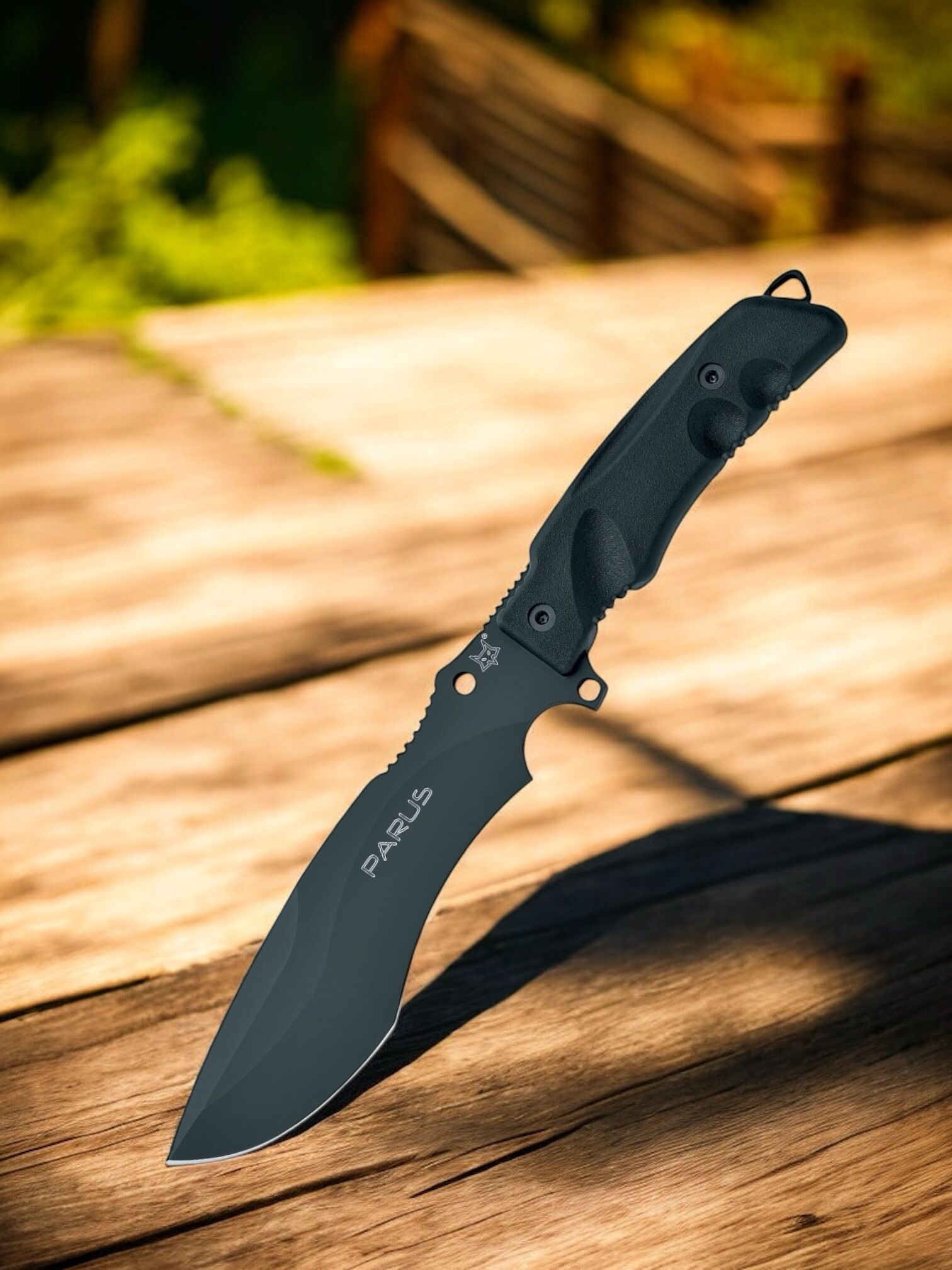Fox Knives | PARUS | Fixed - N690 / Black Forprene - Nylon-Scheide mit MOLLE-System inkl. Survival-Kit - FX-9CM06 – Bild 2
