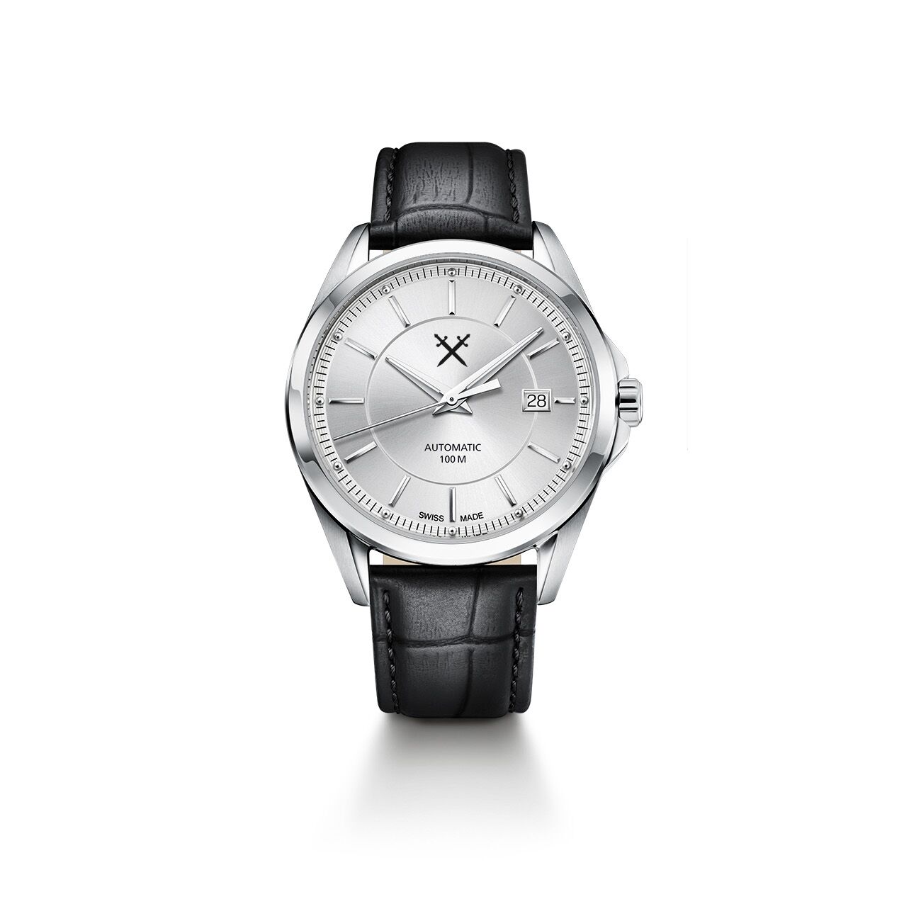 Tools For Gents CLASSIC Uhr 40 mm Ronda R150 Automatik (Silber) SWISS MADE
