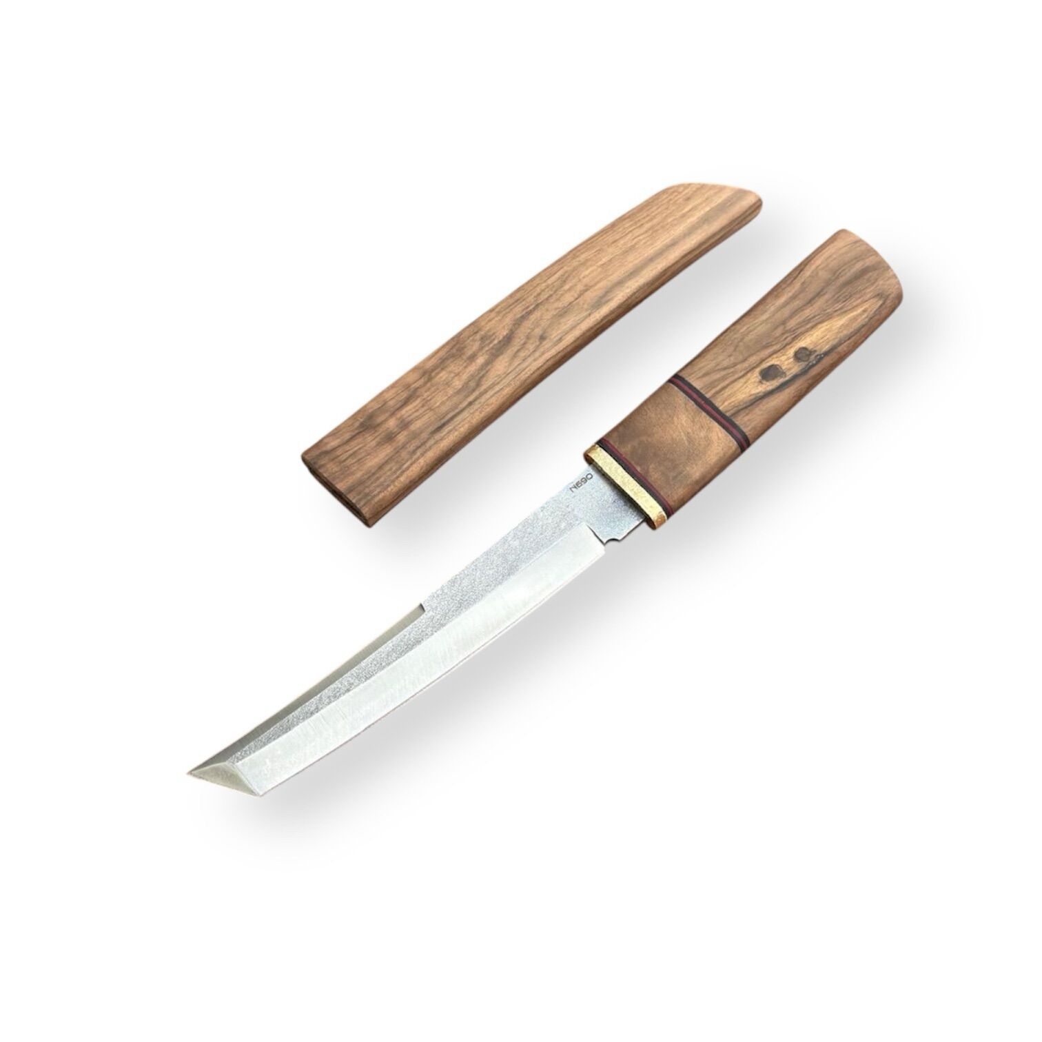 BULLKNIFE | JAPAN TANTO | Handmade - N690 / Wurzelholz aus Walnuss