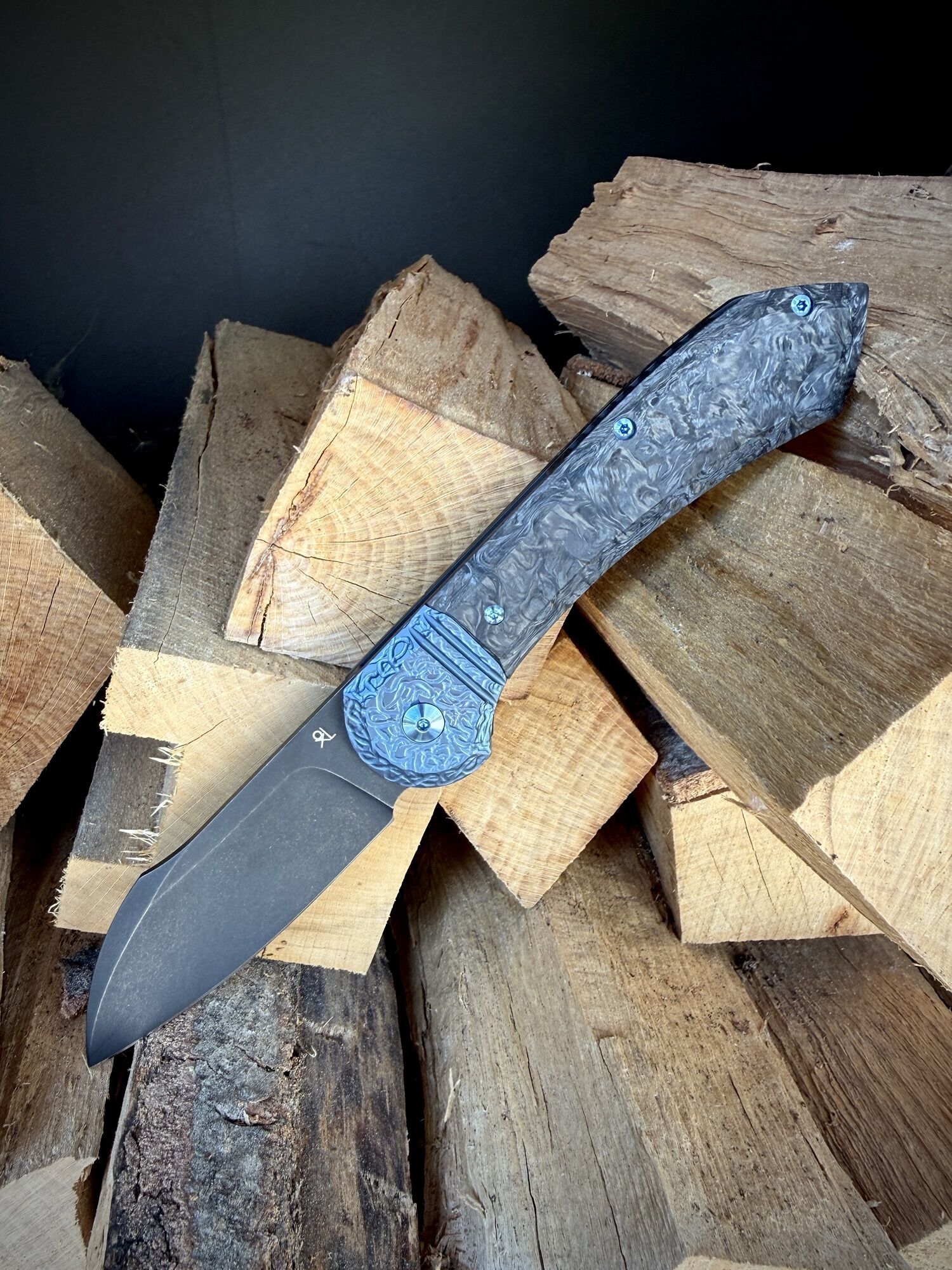 FOX GvP TFG | Semi Custom MAGNA | NO Flipper | BM390MC PVD SW, Dark Matter Blue - limited of 24 pieces - Image 3
