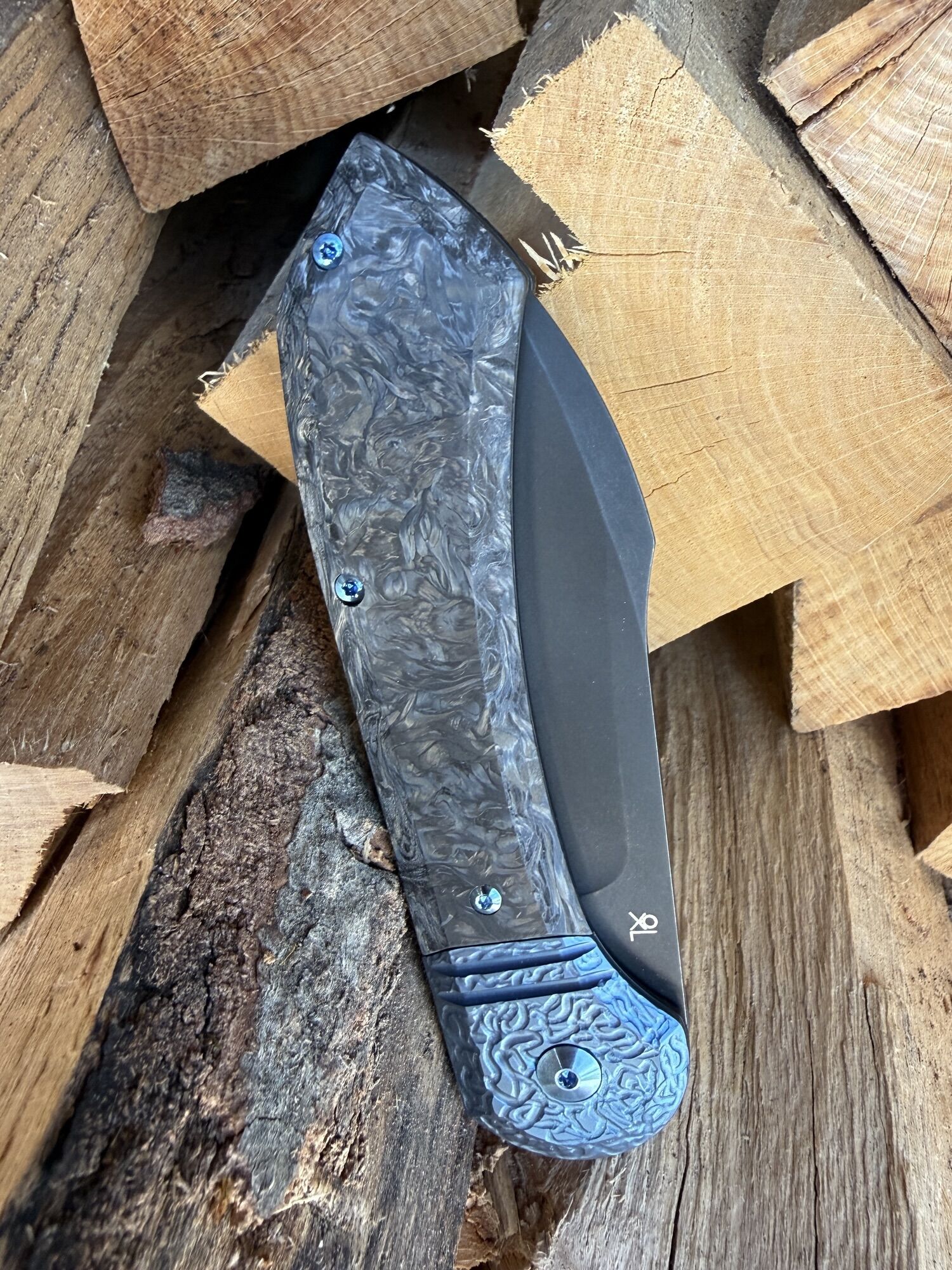FOX GvP TFG | Semi Custom MAGNA | NO Flipper | BM390MC PVD SW, Dark Matter Blue - limited of 24 pieces - Image 4