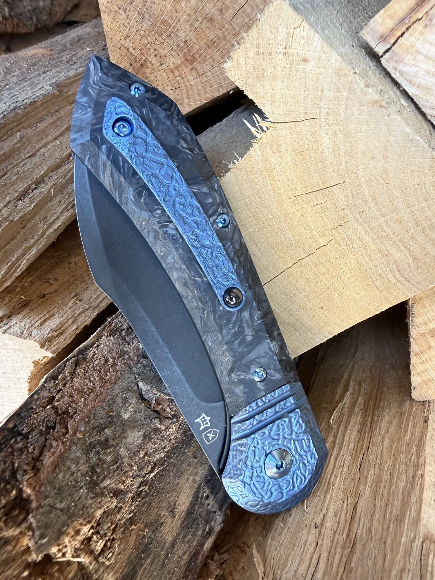 FOX GvP TFG | Semi Custom MAGNA | NO Flipper | BM390MC PVD SW, Dark Matter Blue - limited of 24 pieces - Image 5