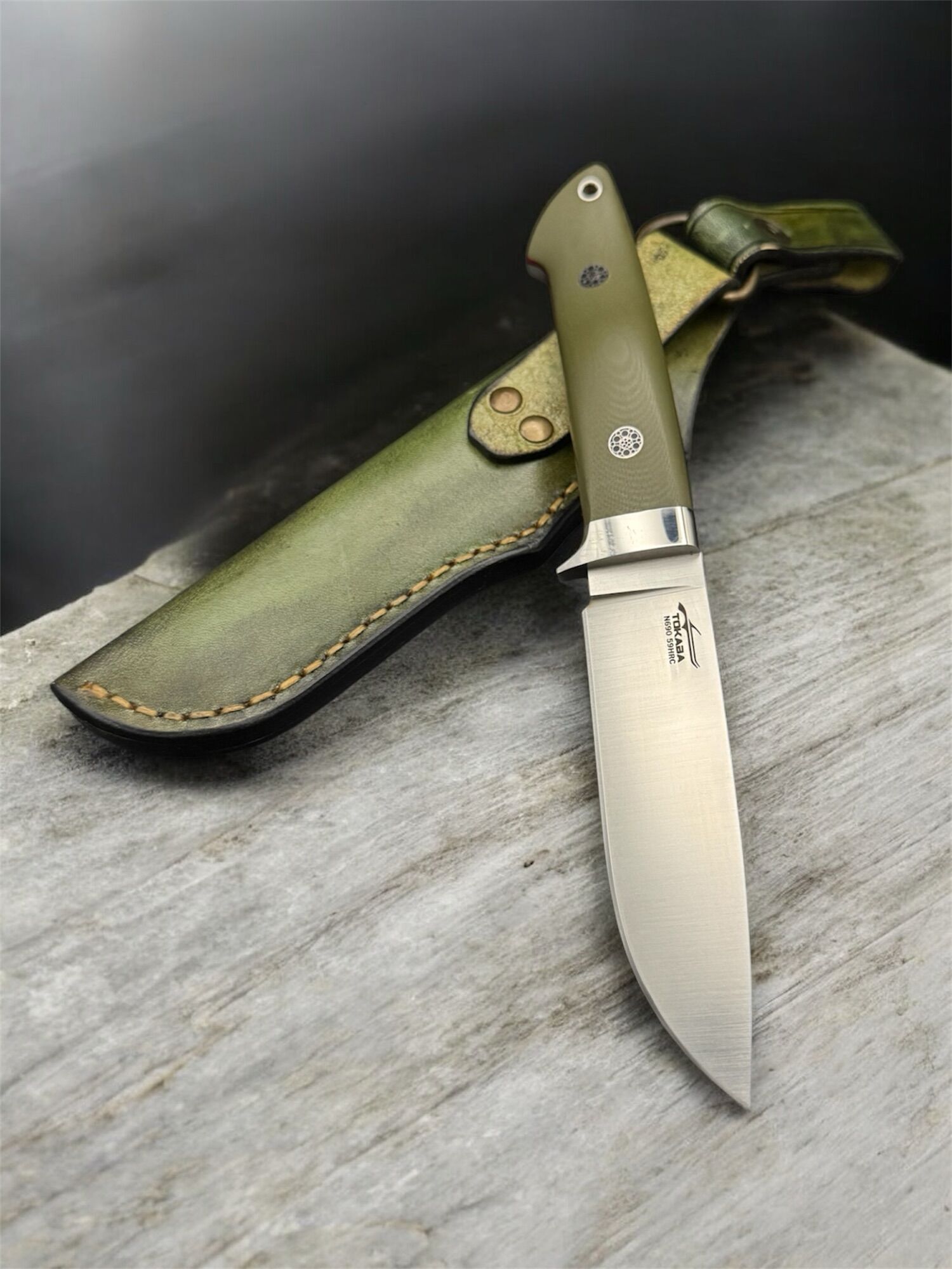 Tokaba Knives Türkiye | Custom Loveless Design | N690 & G10 / Red Liner - Image 3