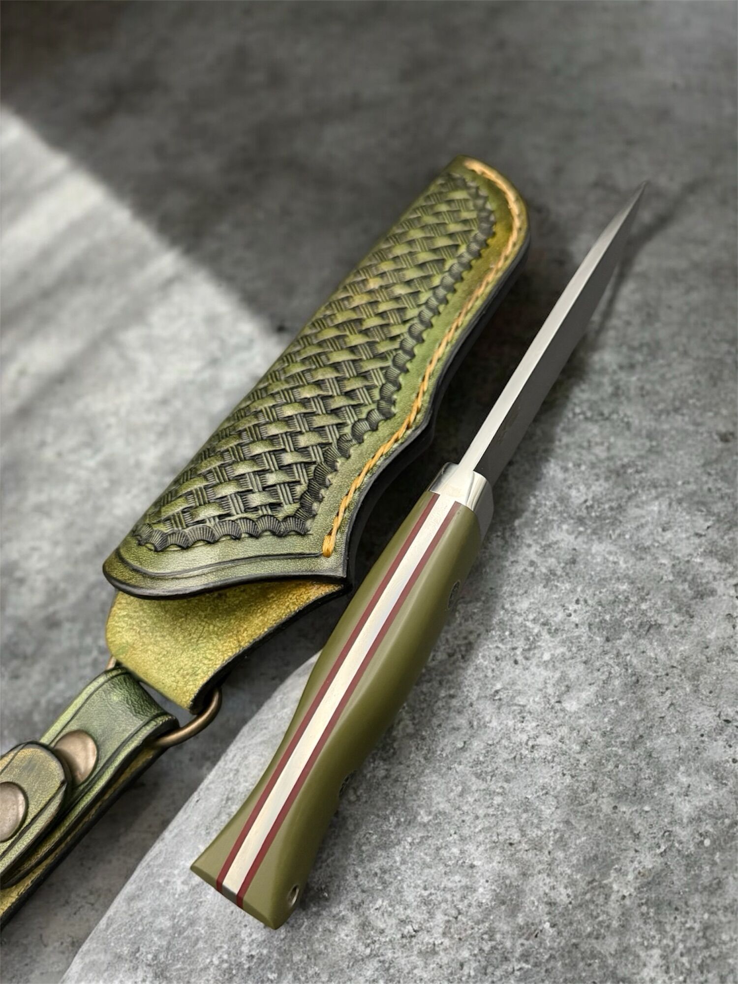 Tokaba Knives Türkiye | Custom Loveless Design | N690 & G10 / Red Liner - Image 5