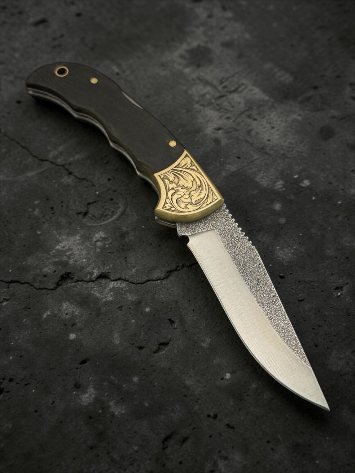 BIÇAK BURADA | TAURUS GUARD | Handmade - N690 & Walnut wood / industrial wood (composite wood) - Image 6