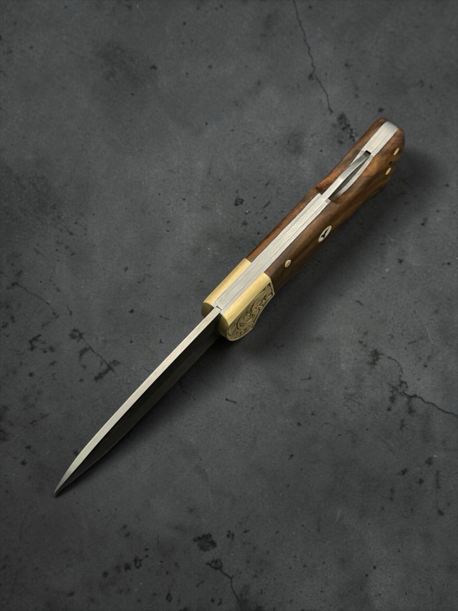 BIÇAK BURADA | TAURUS GUARD | Handmade - N690 & Walnut wood / industrial wood (composite wood) - Image 4