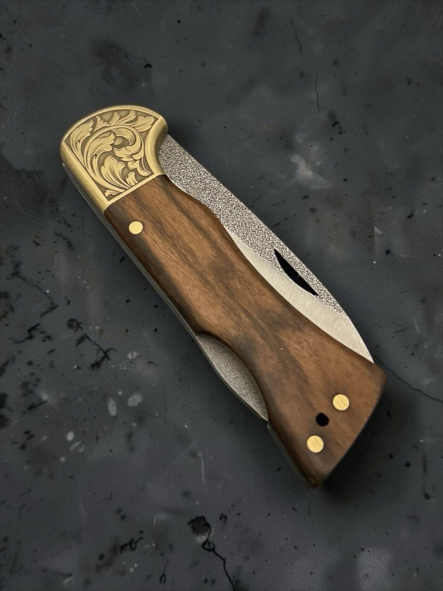 BIÇAK BURADA | TAURUS GUARD | Handmade - N690 & Walnut wood / industrial wood (composite wood) - Image 3
