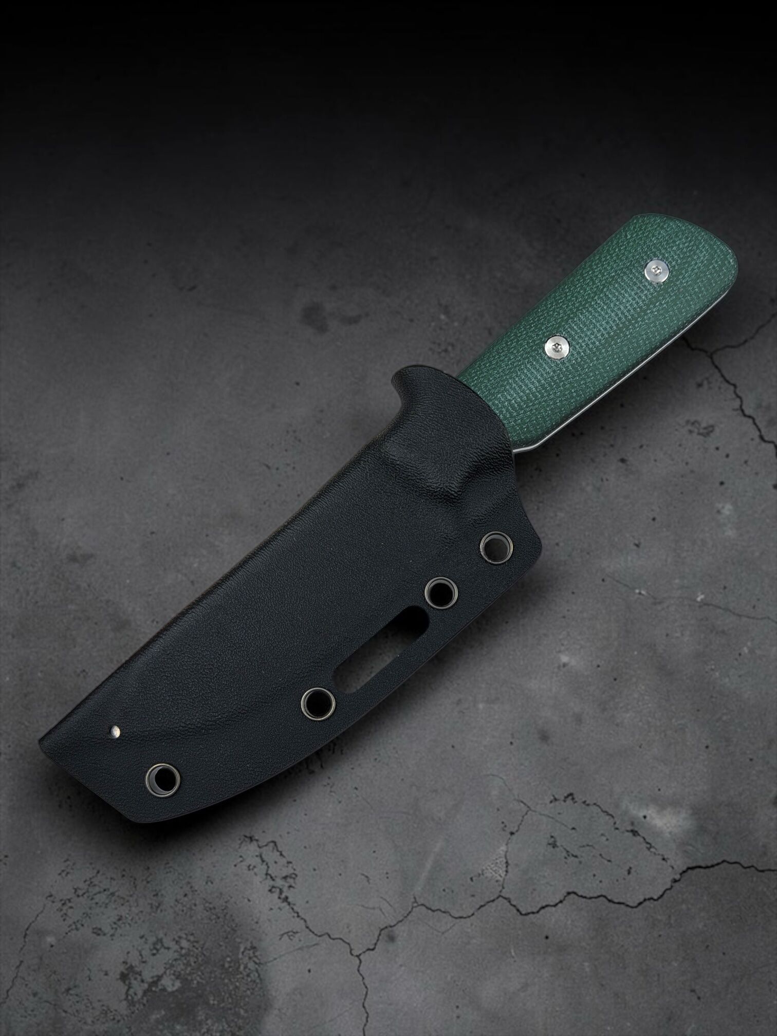 Straight Line EDC | BIGGER DIGGER | 14C28N / Green Canvas Micarta – Bild 7