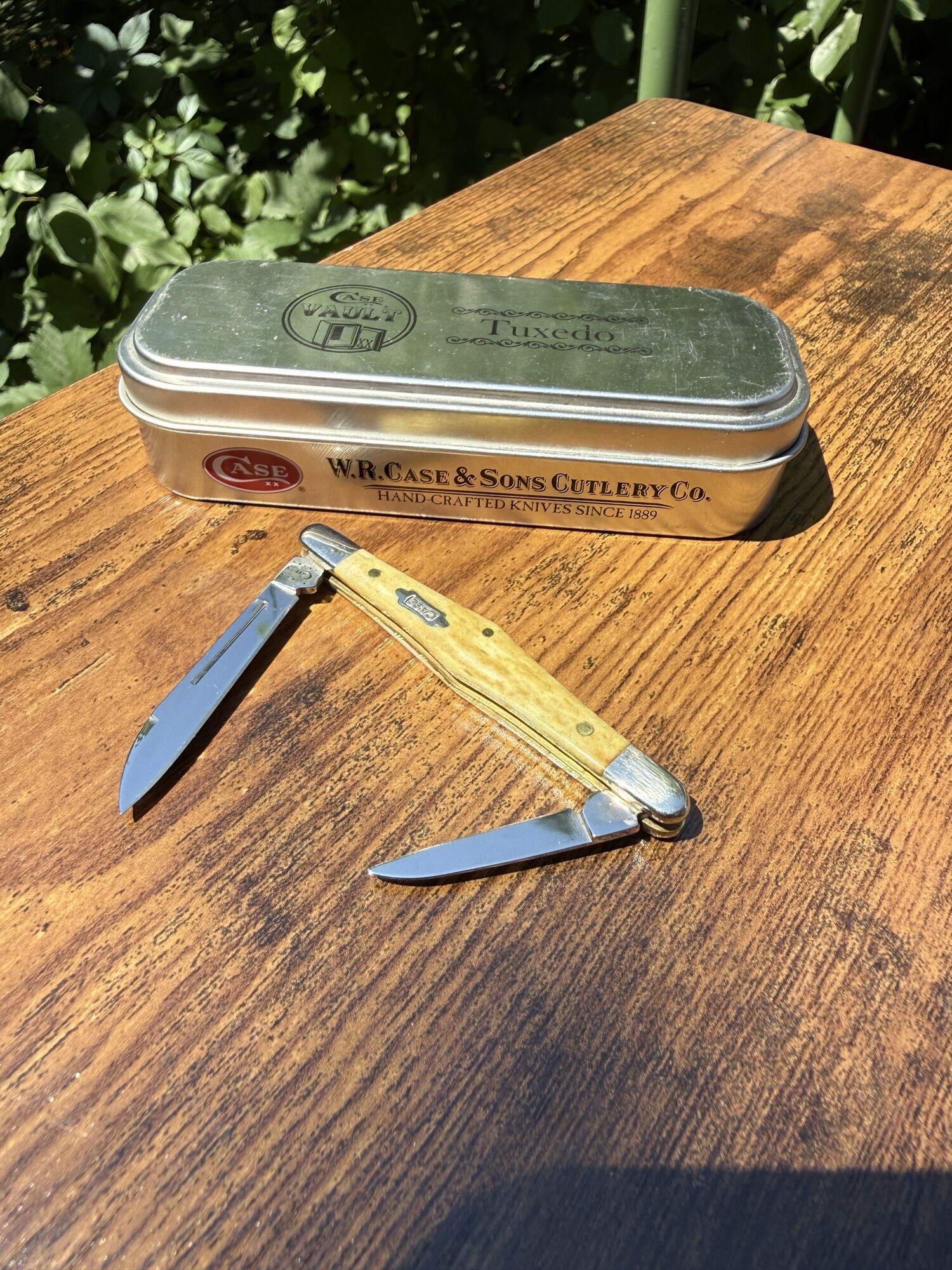 CASE KNIVES | Smooth Antique Bone | bernsteinfarbenes Horn