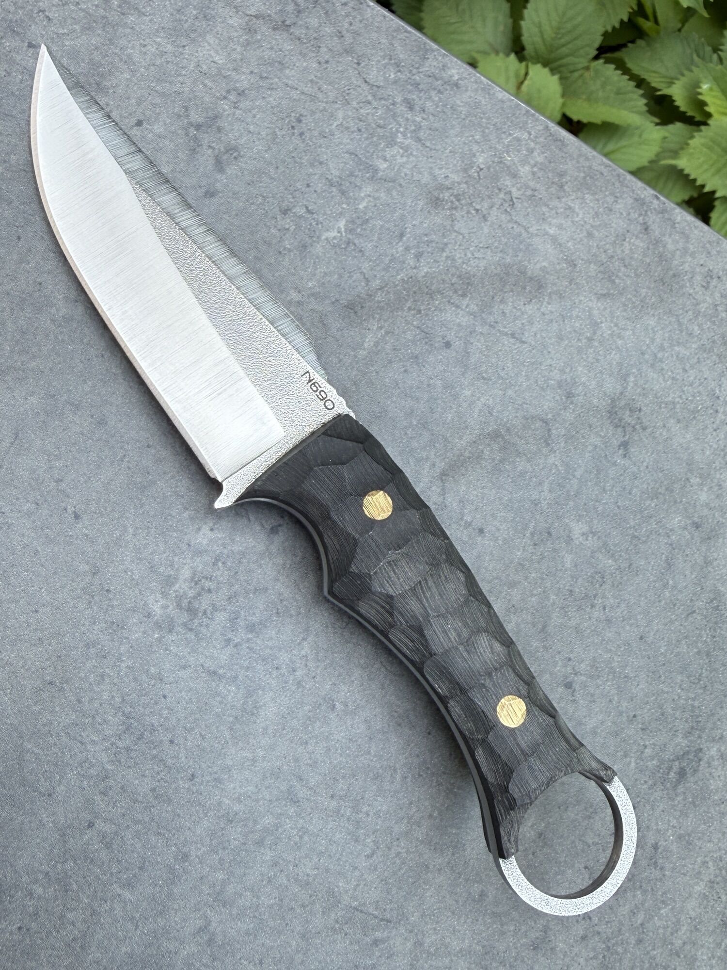 BULLKNIFE | BIZON | Handmade - N690 / Kompaktlaminat & Kydex – Bild 3