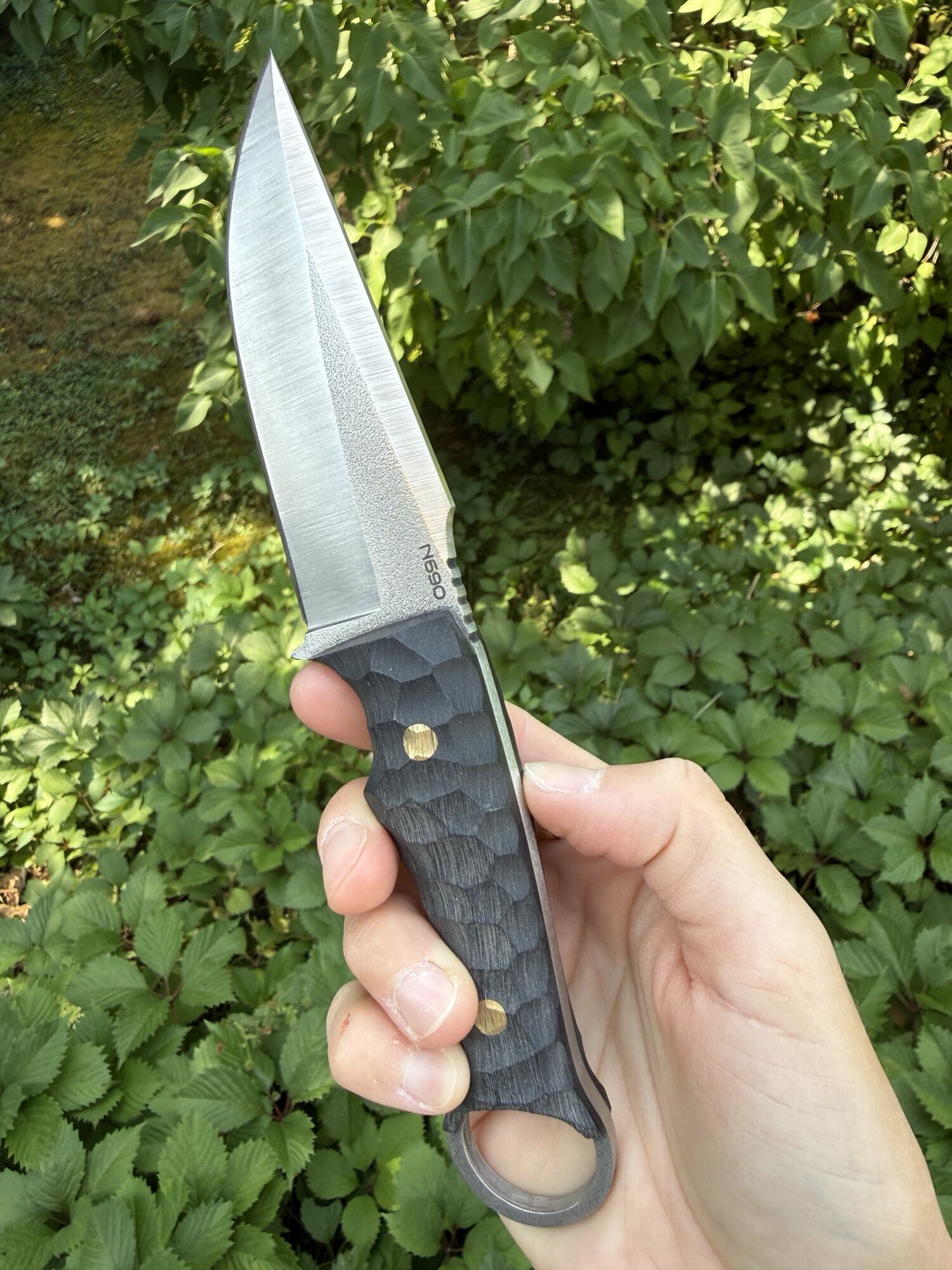 BULLKNIFE | BIZON | Handmade - N690 / Kompaktlaminat & Kydex – Bild 5
