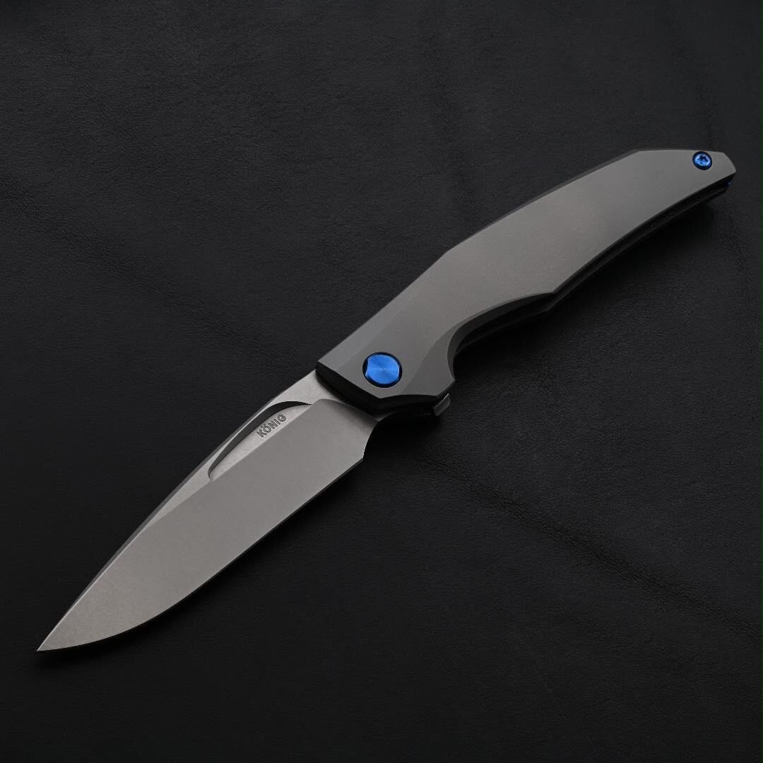 Koenig Knives | XENON | TFG Exclusive Blue Hardware Edition (Linerlock) - PREORDER - Image 3