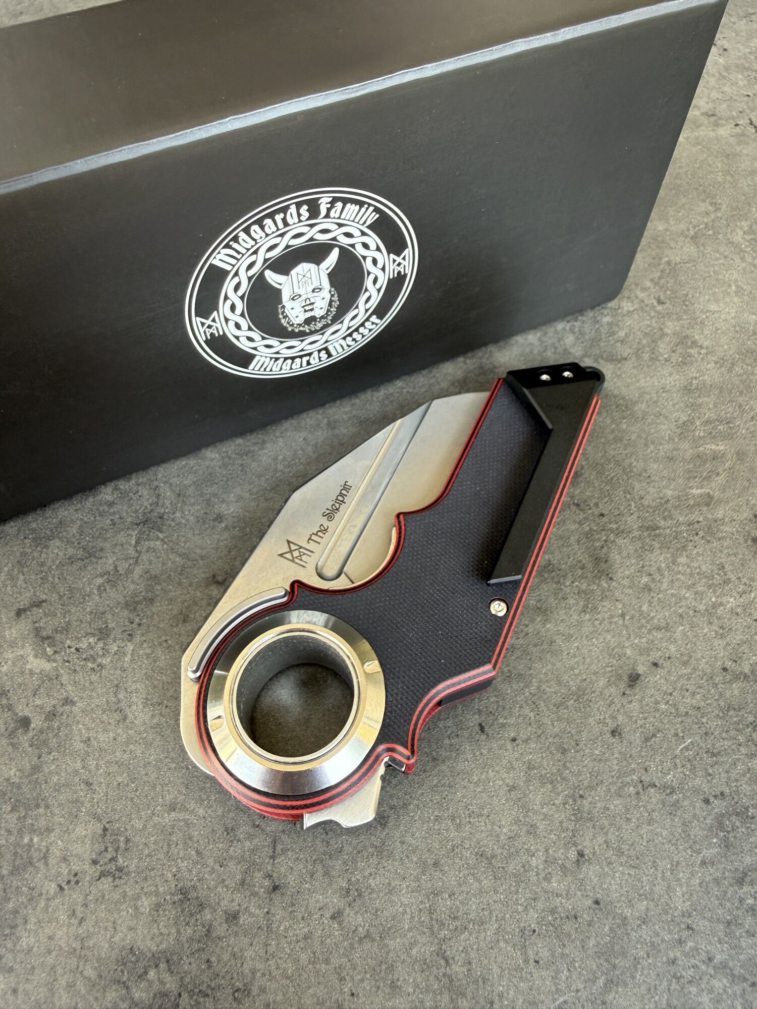 Midgards-Messer | SLEIPNIR | Hybrid-Cryo & G10 black and red, limited to 100 pieces - Image 4