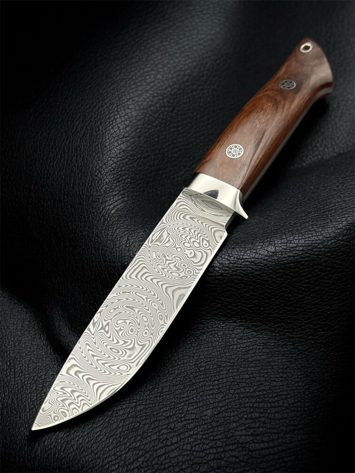 Tokaba Knives Türkiye | Custom Loveless Design | Damascus / Santos Wood (#10) - Image 4