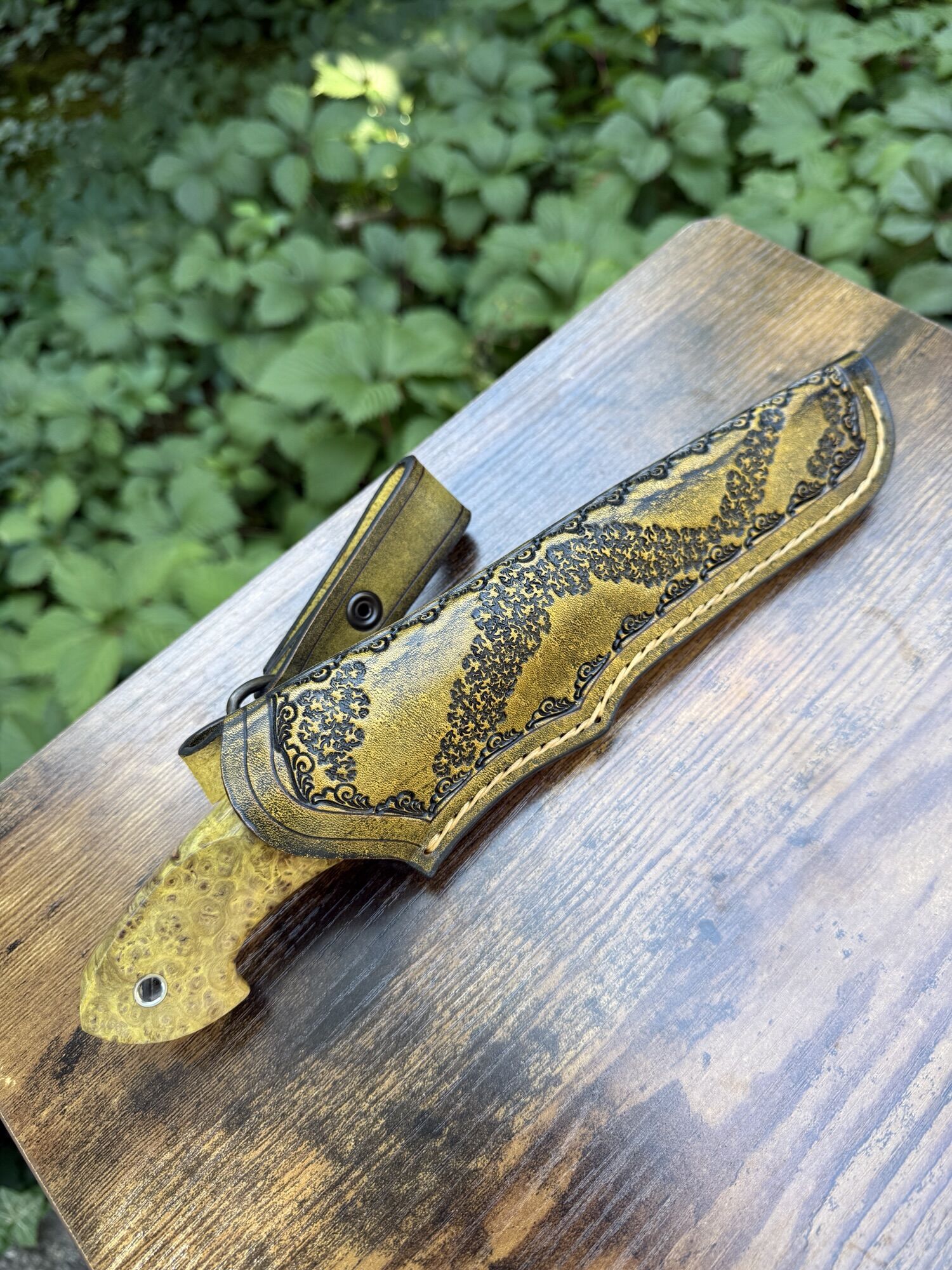 Tokaba Knives Türkiye - Custom Modell - BM390MC / Amboyna Wood (#30) – Bild 5