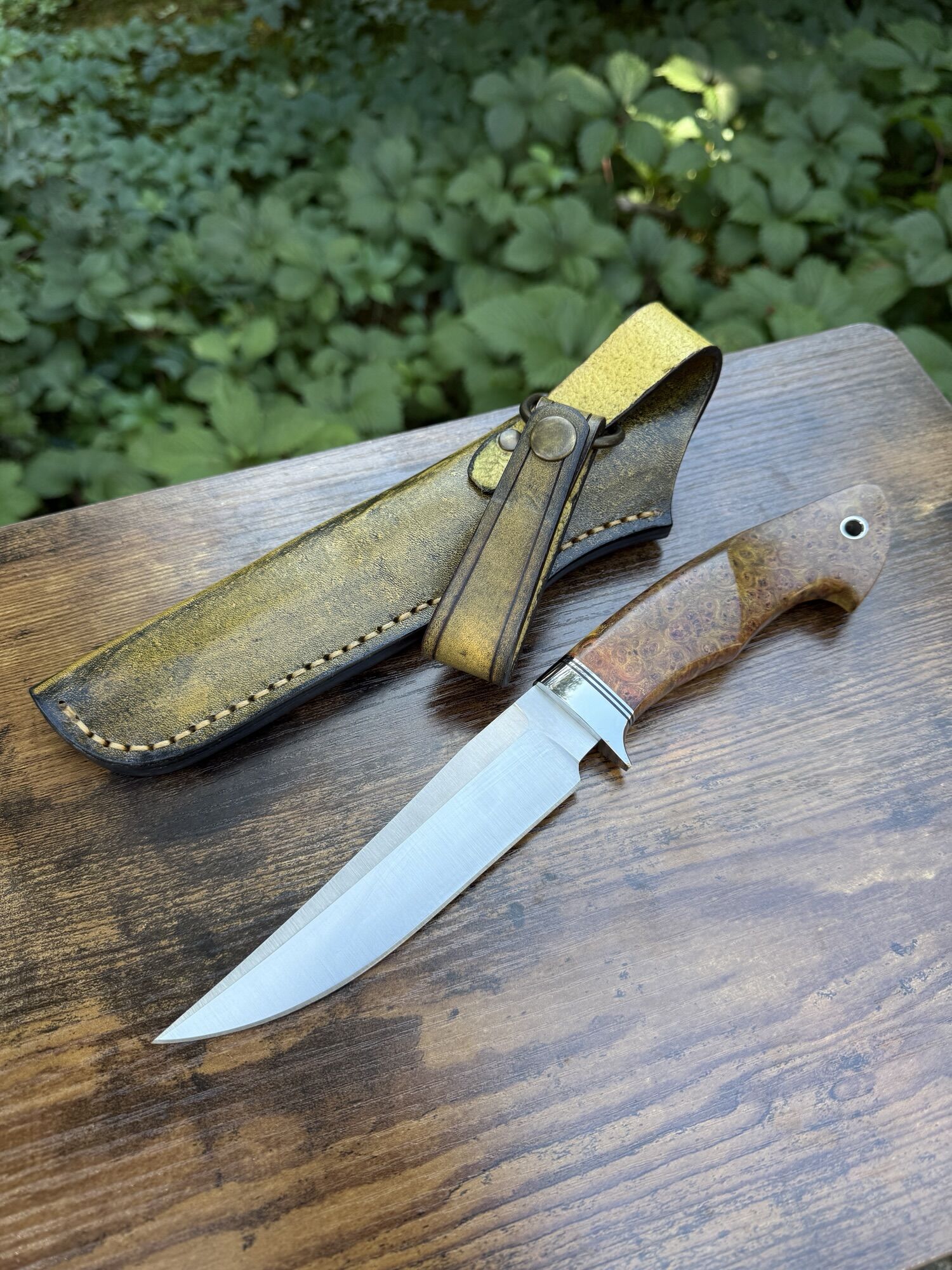 Tokaba Knives Türkiye - Custom Modell - BM390MC / Amboyna Wood (#30) – Bild 4