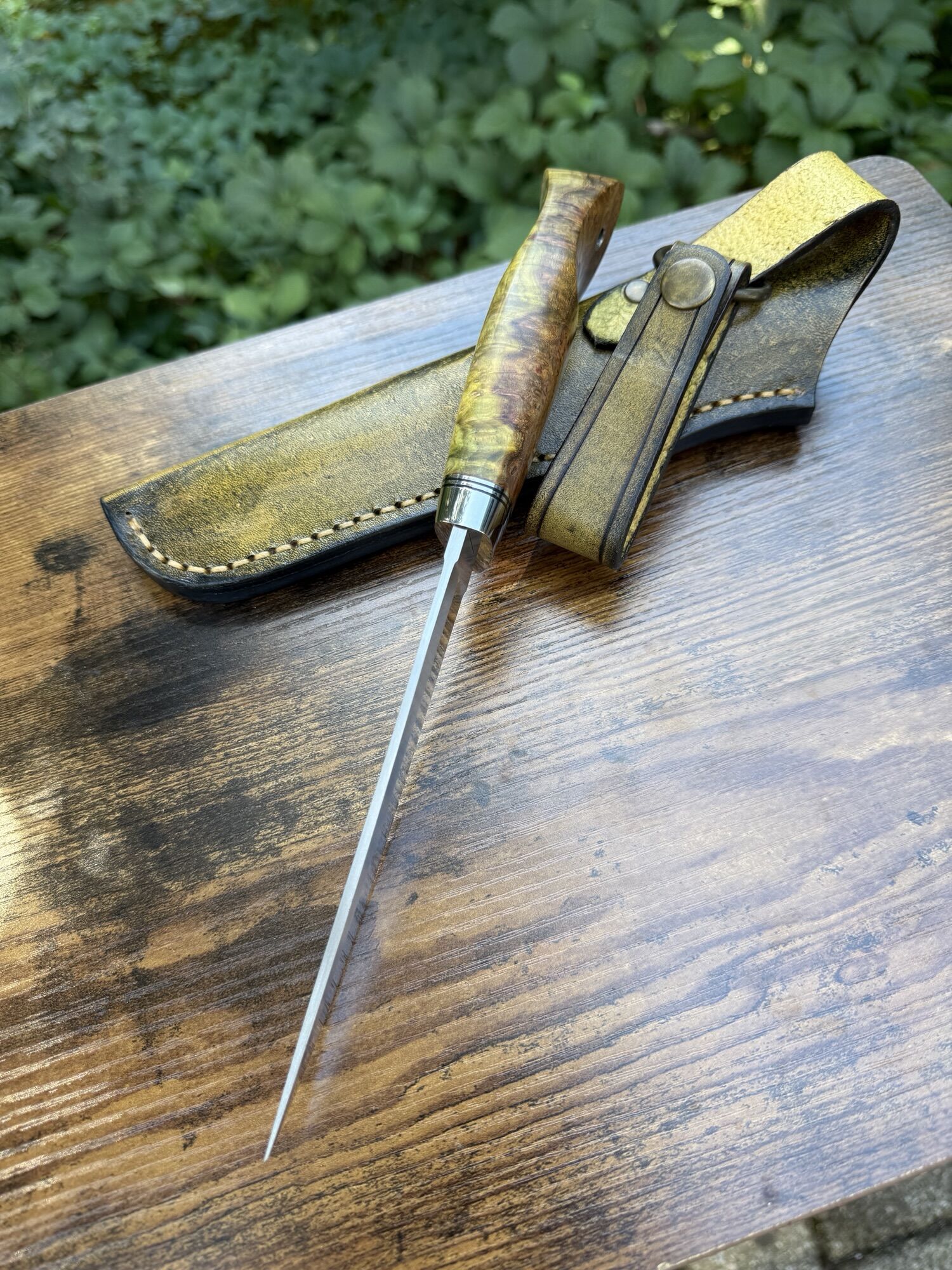 Tokaba Knives Türkiye - Custom Modell - BM390MC / Amboyna Wood (#30) – Bild 3