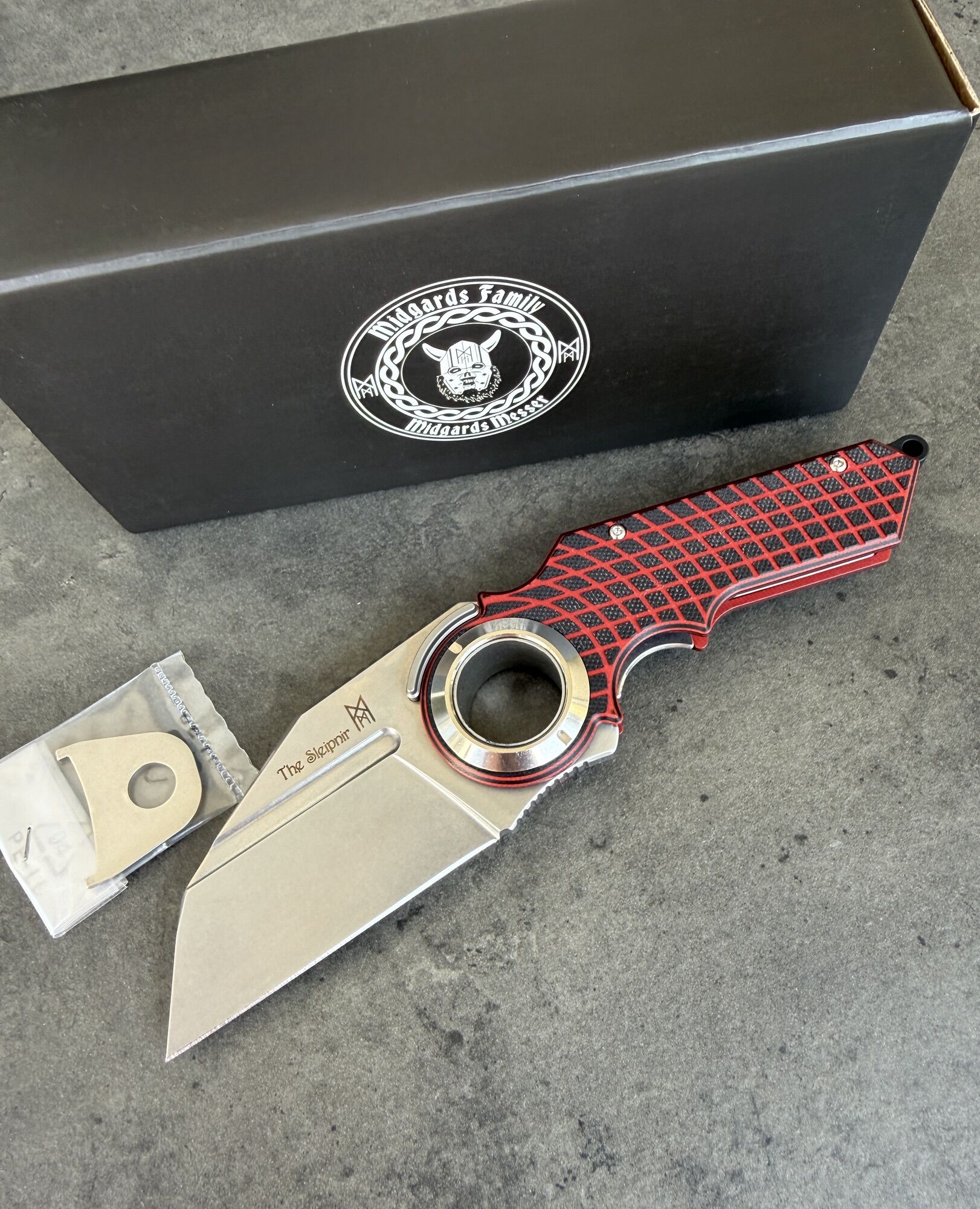 Midgards-Messer | SLEIPNIR | Hybrid-Cryo & G10 black and red, limited to 100 pieces - Image 2
