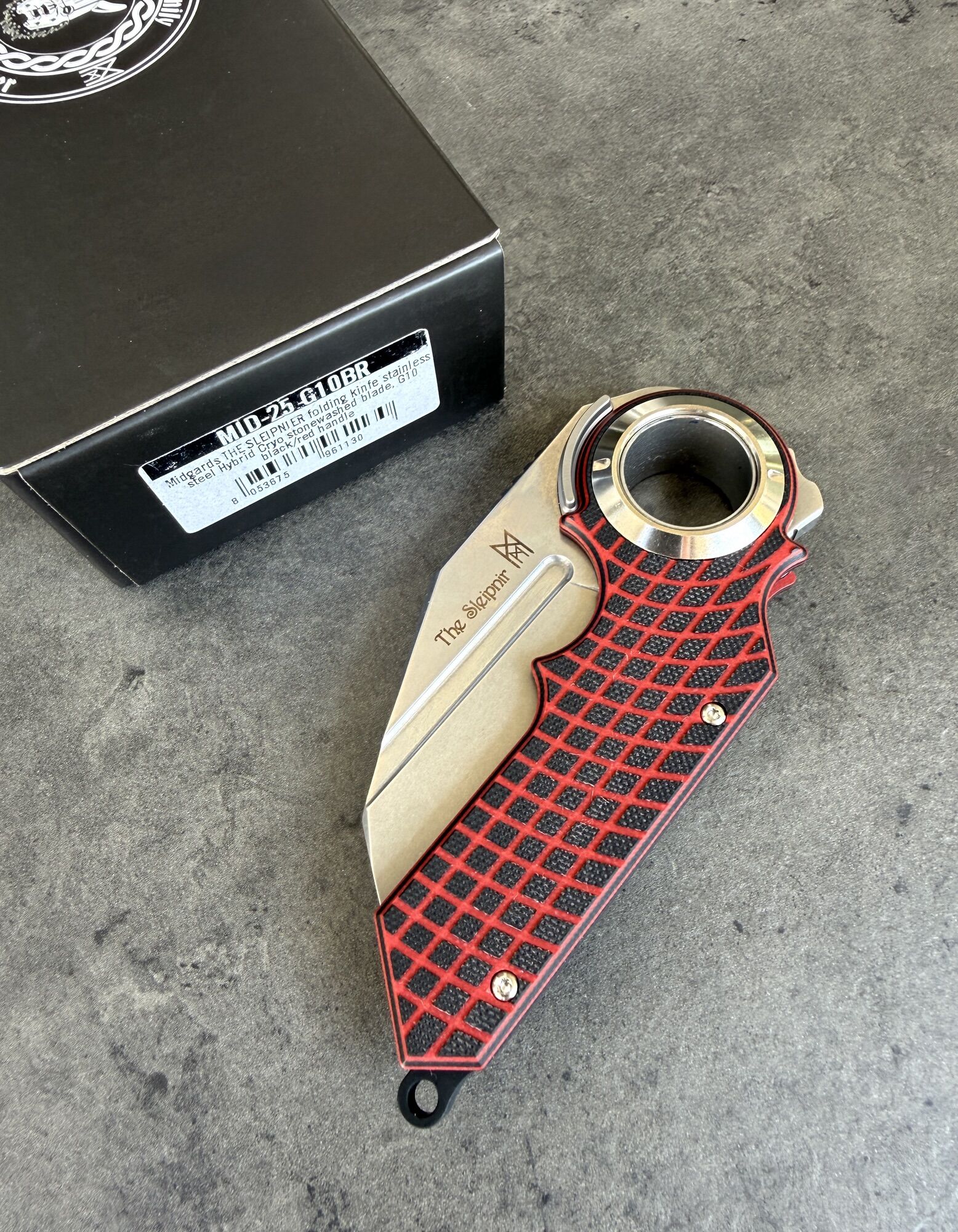 Midgards-Messer | SLEIPNIR | Hybrid-Cryo & G10 black and red, limited to 100 pieces - Image 6