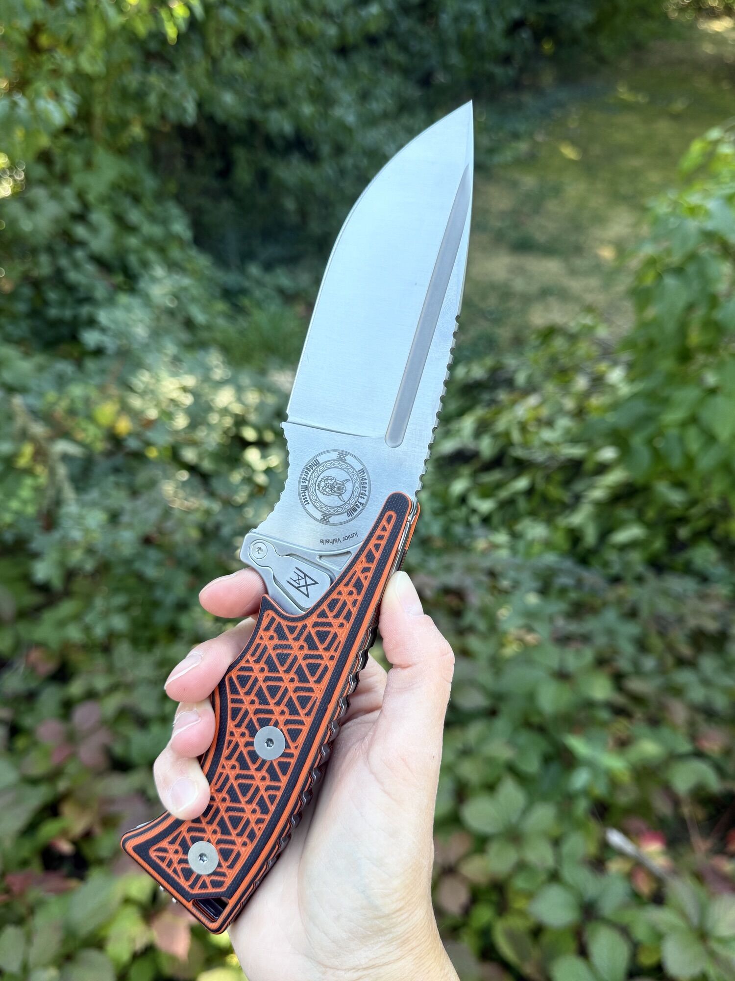 Midgards-Messer | JUNIOR VALHALLA | G10 Schwarz/Orange & Hybrid Cryo - Limitiert xx/50 - VORBESTELLUNG – Bild 7