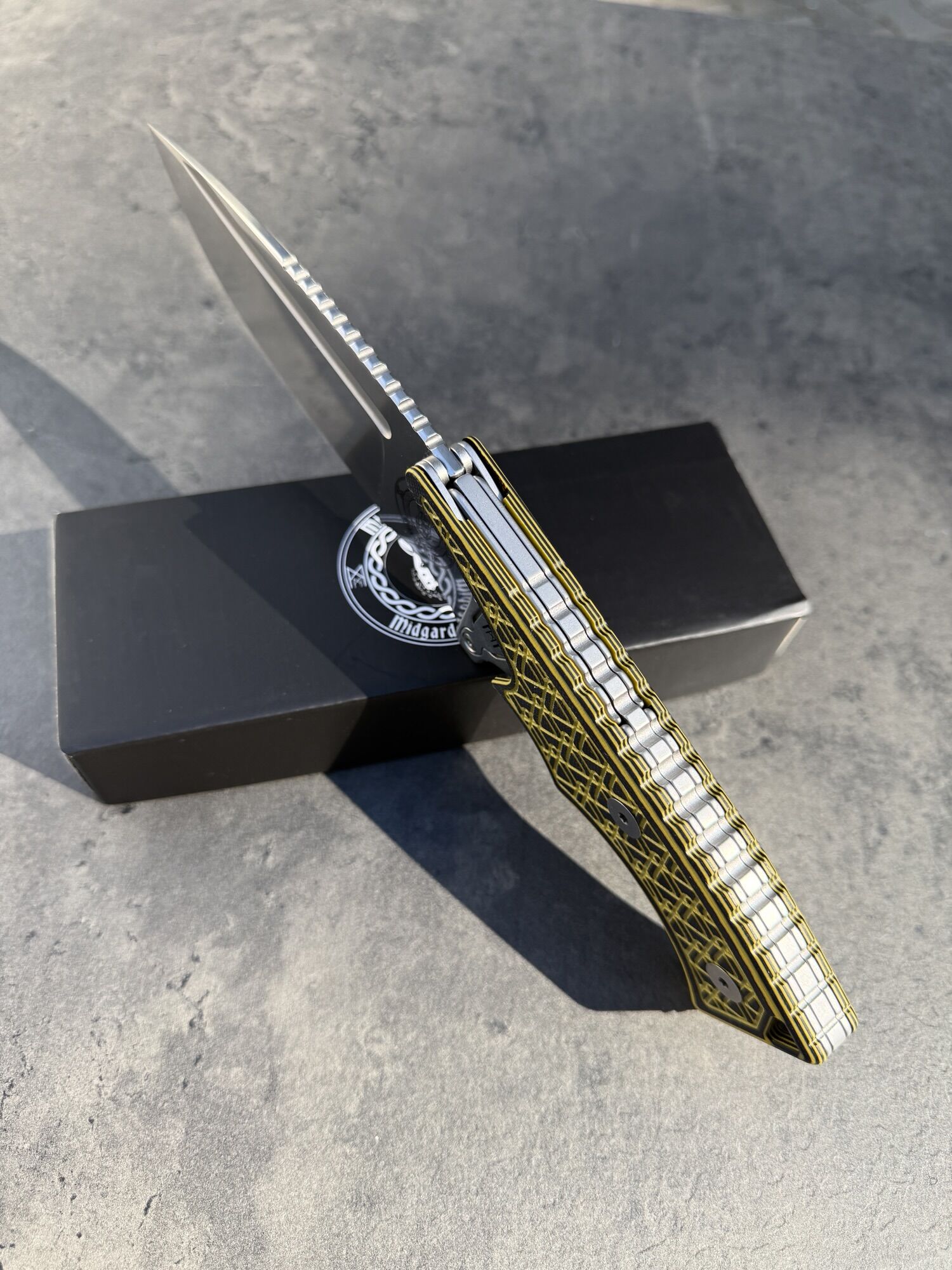 Midgards-Messer | JUNIOR VALHALLA | G10 Schwarz/ Gelb & Hybrid Cryo - Limitiert xx/50 - VORBESTELLUNG – Bild 5