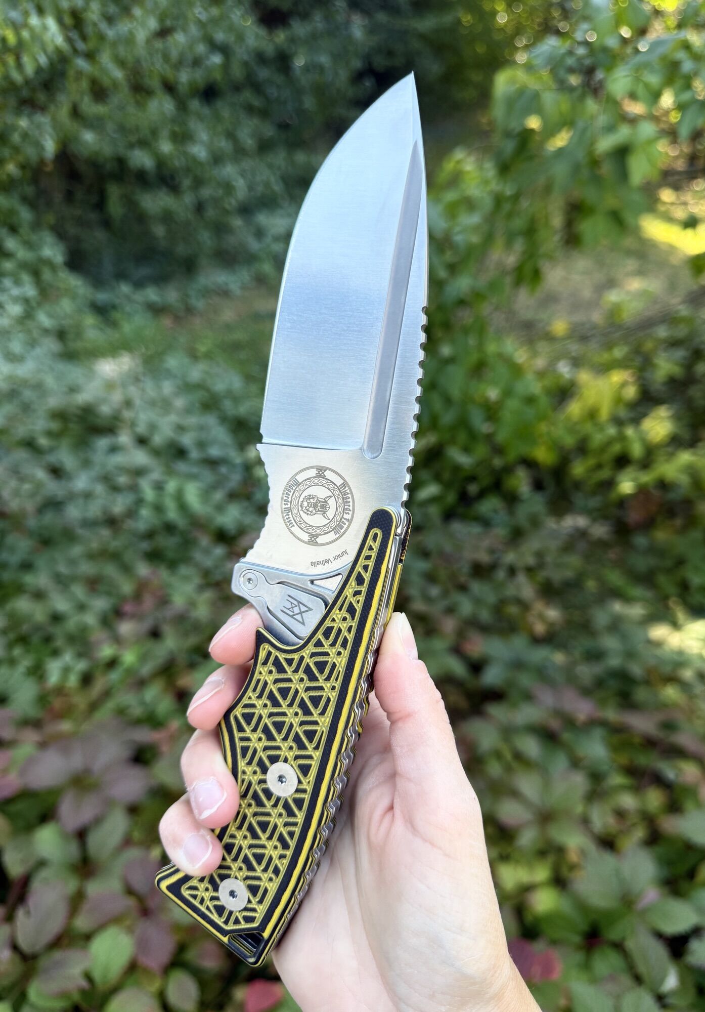 Midgards-Messer | JUNIOR VALHALLA | G10 Schwarz/ Gelb & Hybrid Cryo - Limitiert xx/50 - VORBESTELLUNG – Bild 6