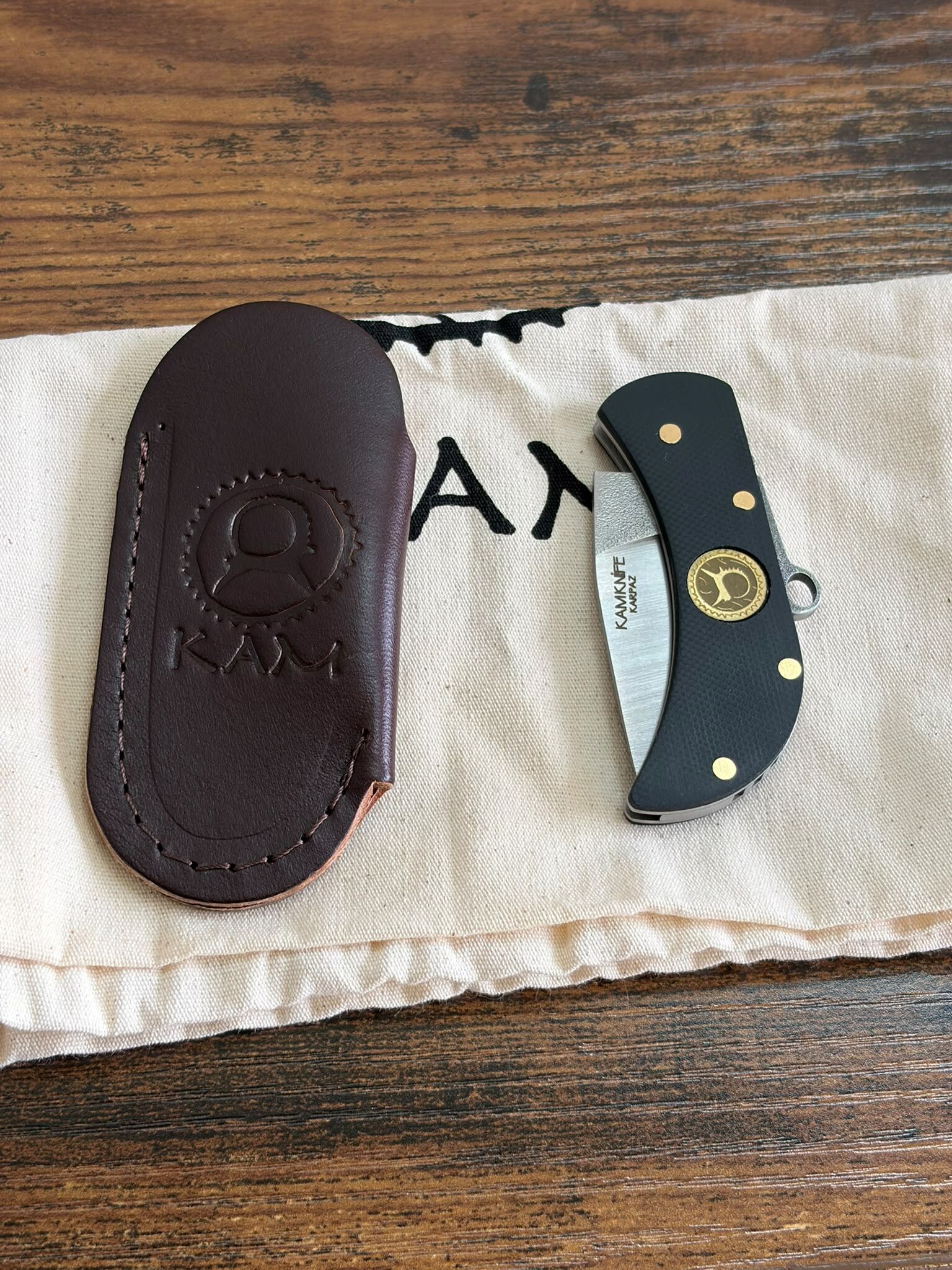 KAM KNIFE | KARPAZ | Böhler N690 | G10 Schwarz – Bild 3