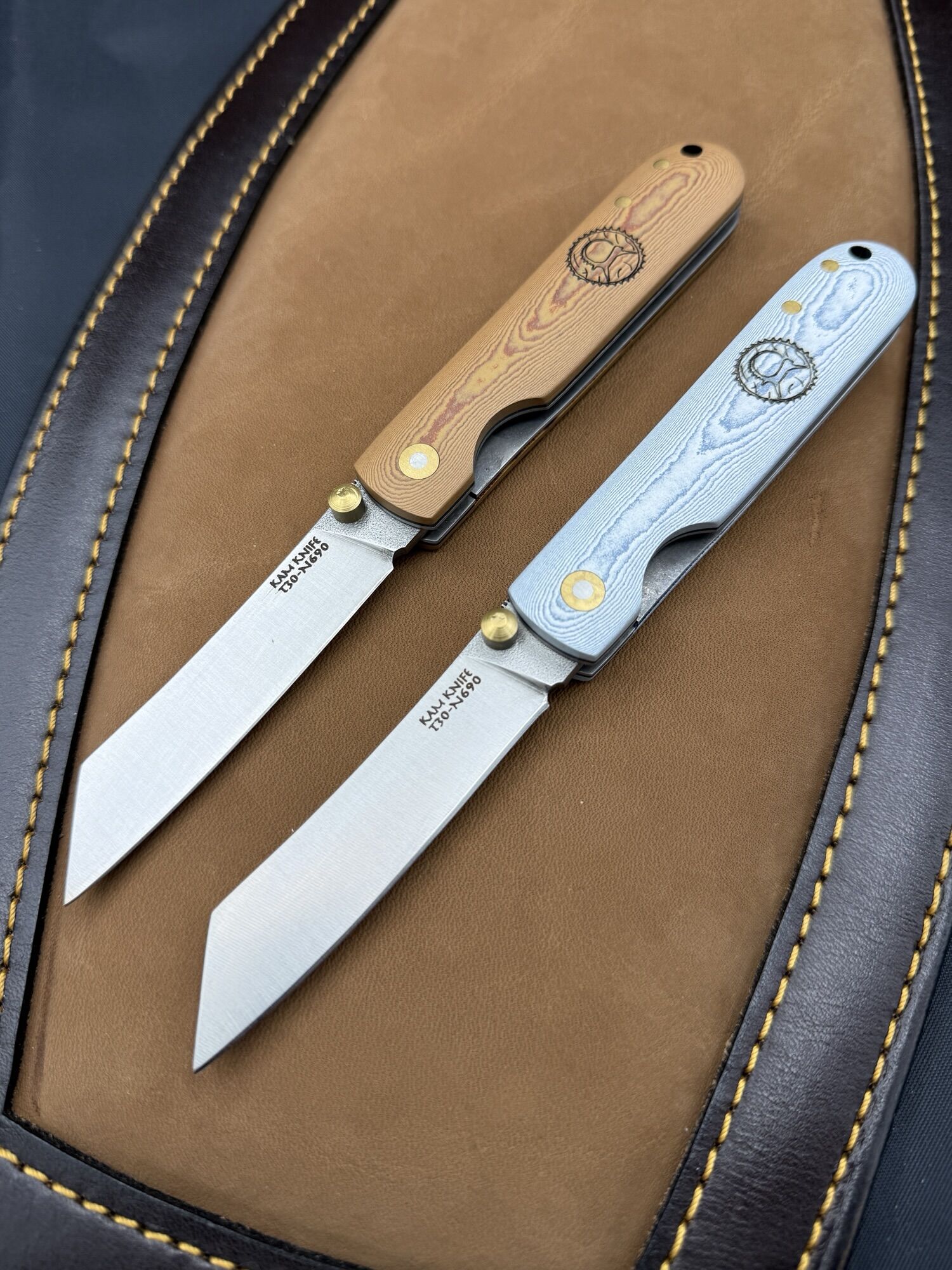 KAM KNIFE | T30 | N690 & Eichen-Micarta, Linerlock – Bild 2